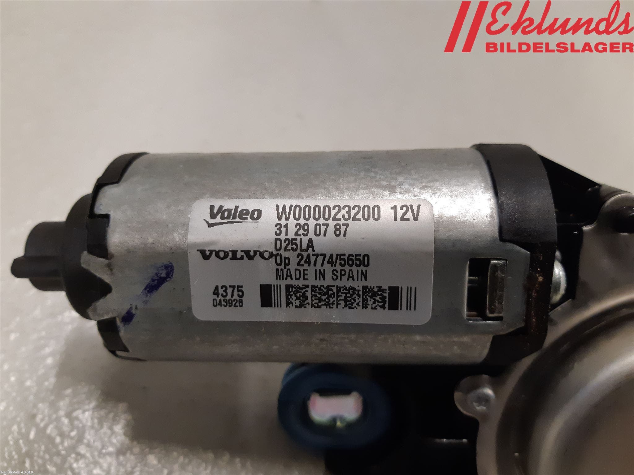 Volvo V70 14-16 Torkarmotor Baklucka