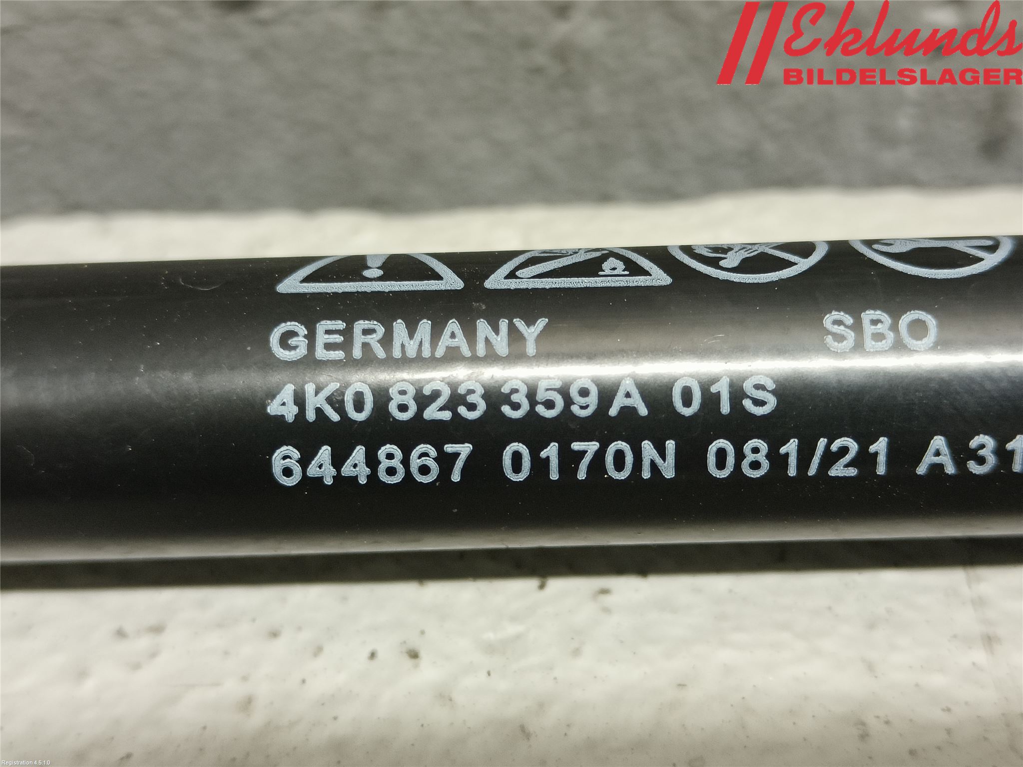 Audi A6 F2/C8 19- Gasfjäder Motorhuv