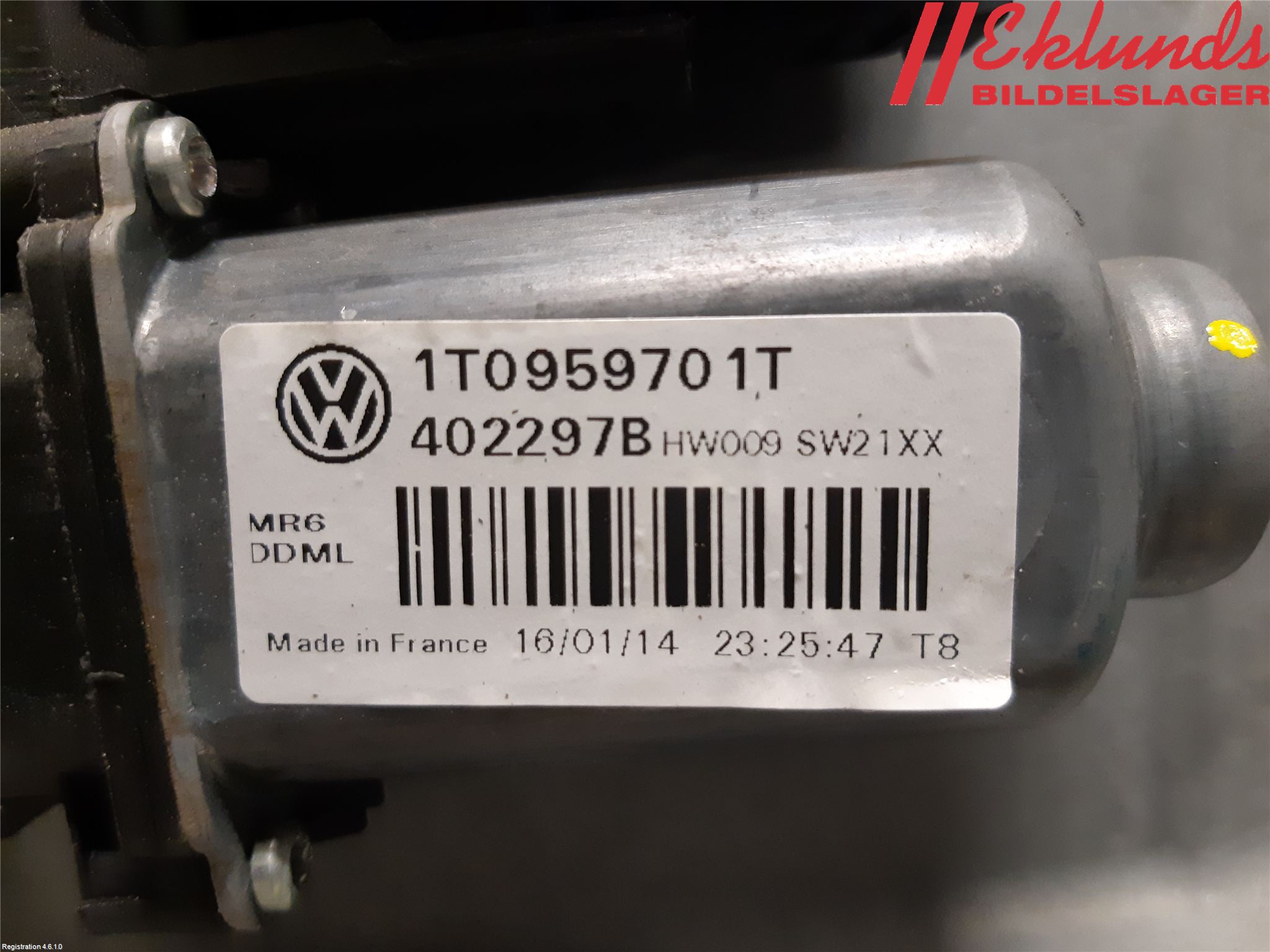 Volkswagen VW CADDY 11-15 Fönsterhiss El Kompl