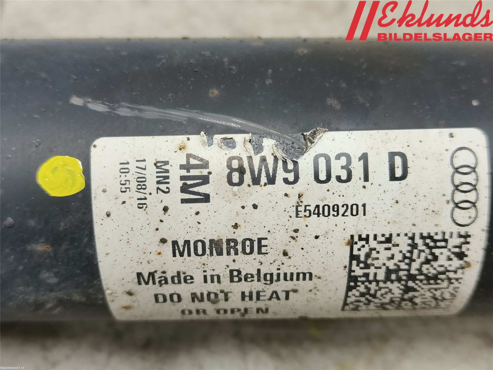 Audi A4/S4 B9 16-19 Fjäderben Fram Höger