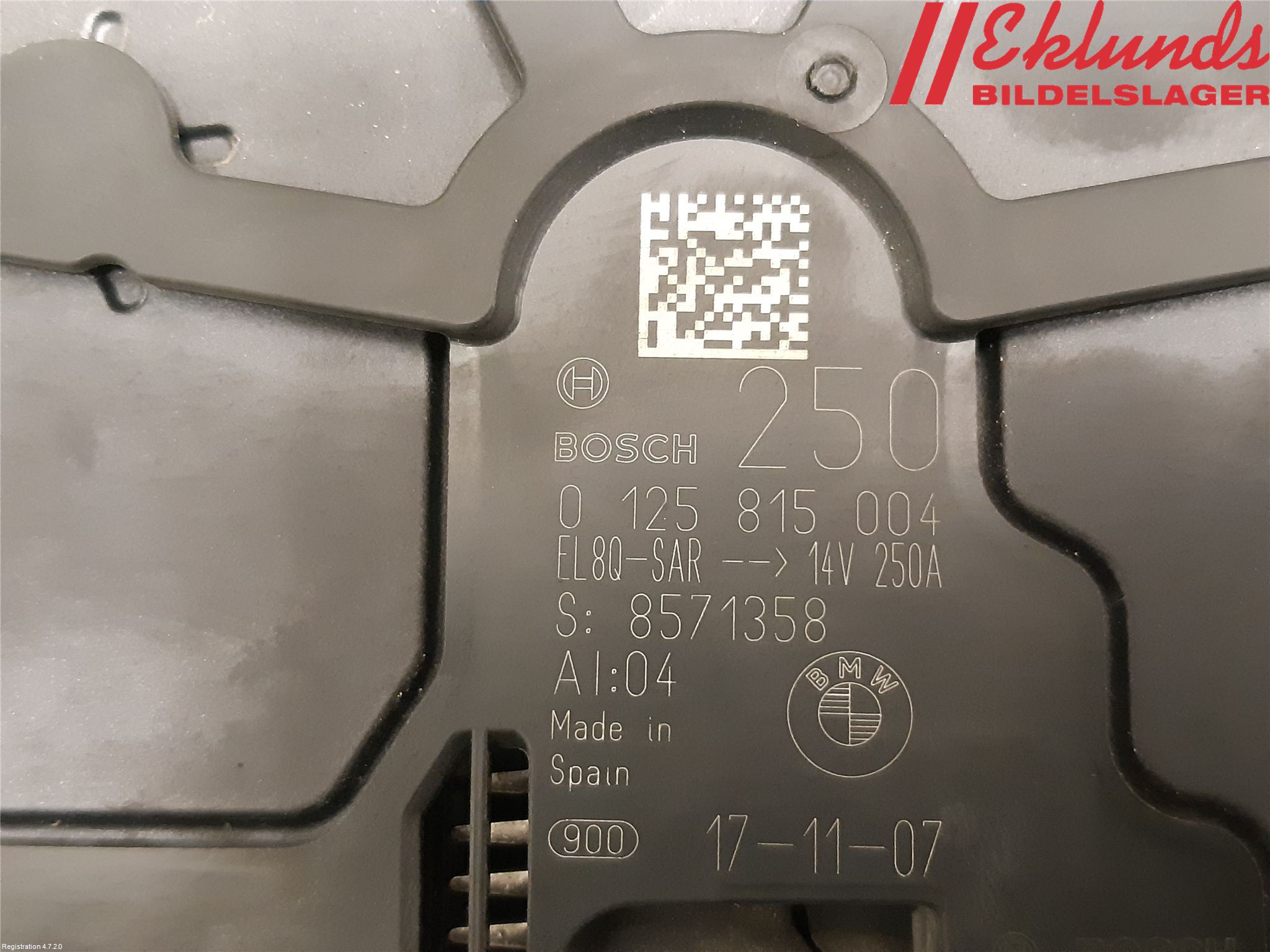 BMW 5 G30/G31/F90 17-23 Generator