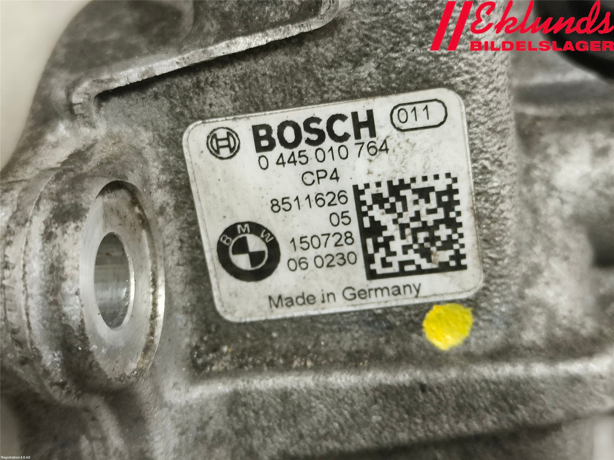 BMW X3 F25 10-17 Bränsle Insppump Diesel