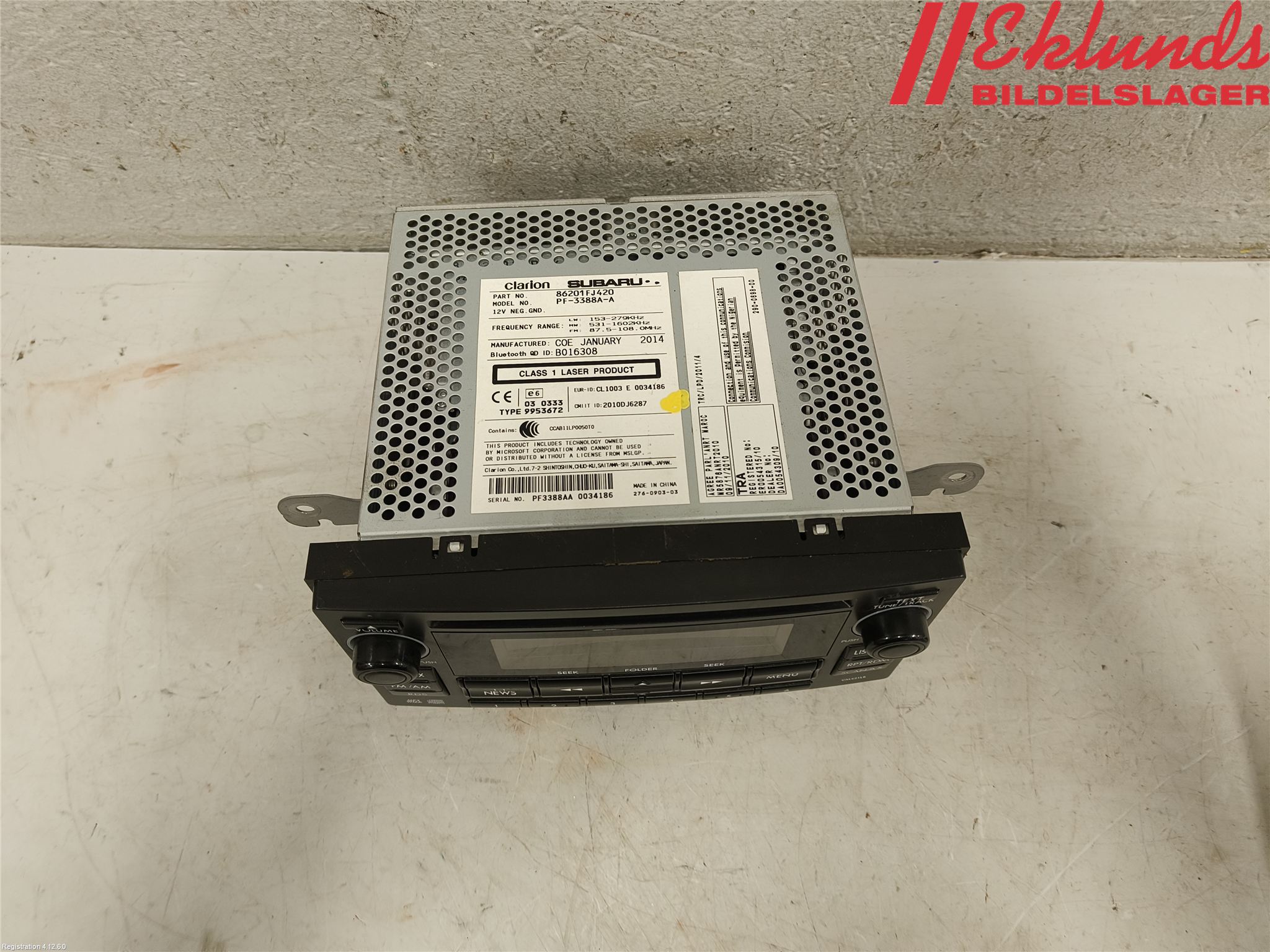 Subaru XV 12-17 Cd Radio - Multimediapanel
