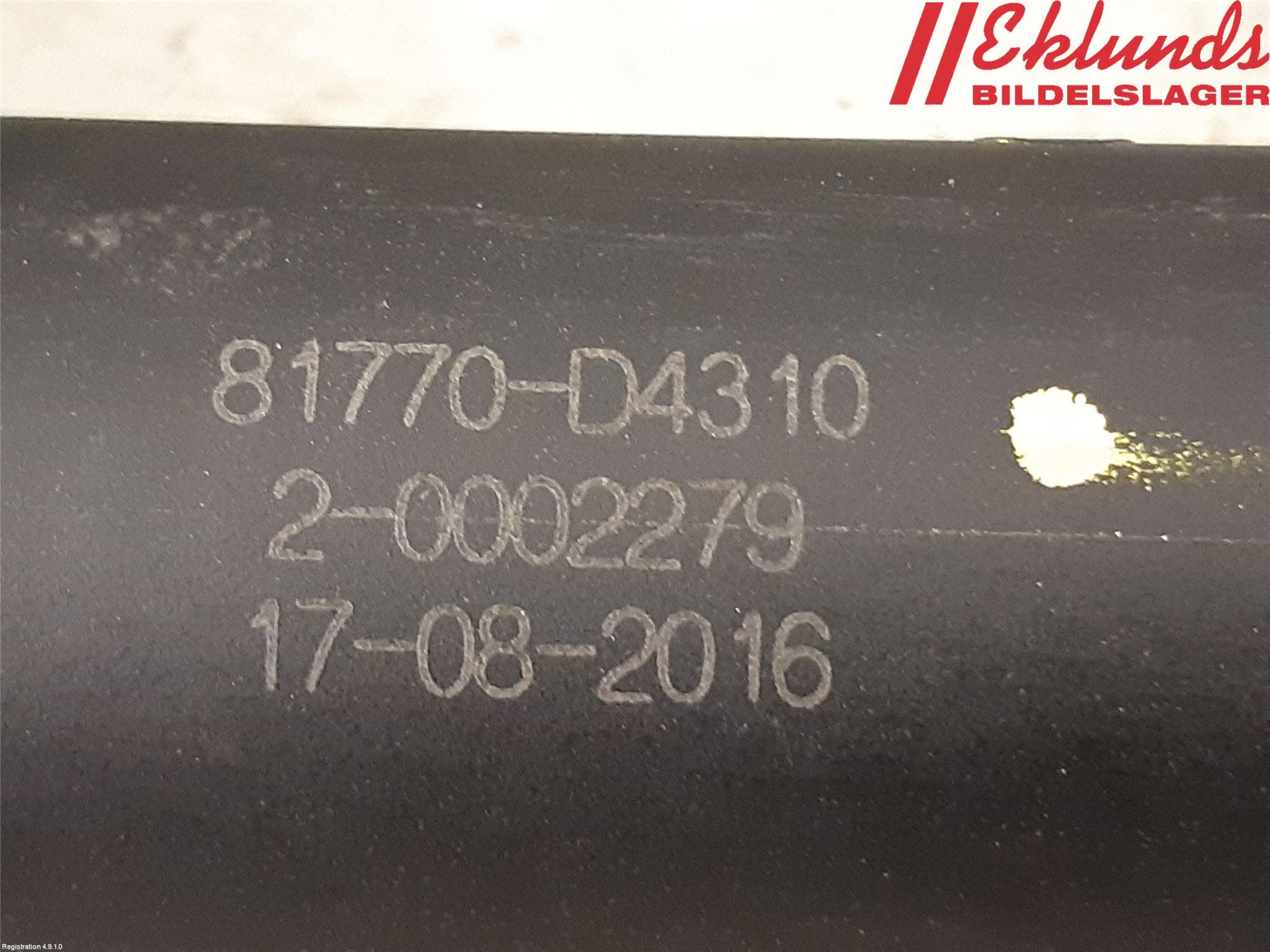 Kia OPTIMA 16-20 Gasfjäder Baklucka