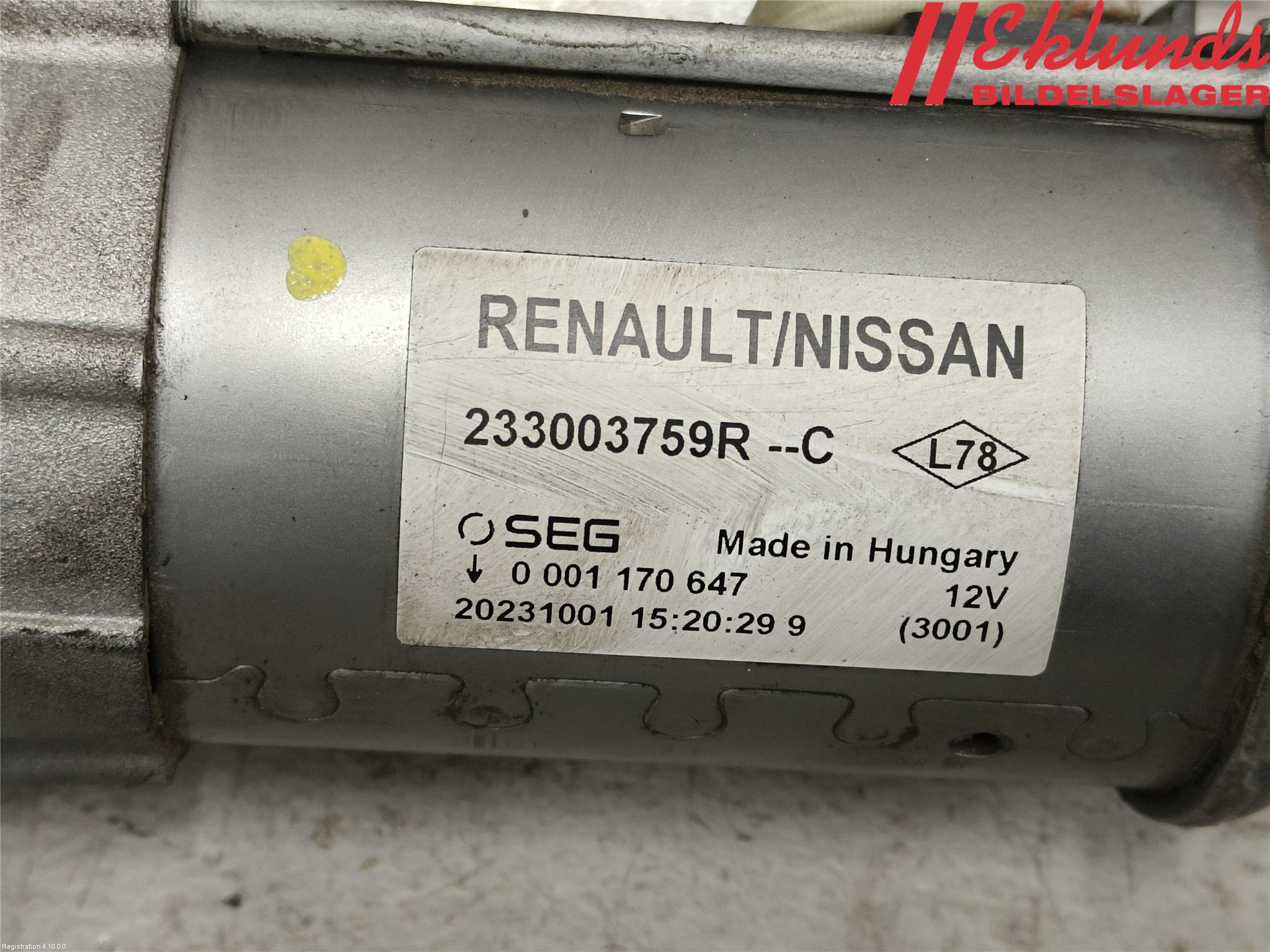 Renault EXPRESS 21- Startmotor Diesel