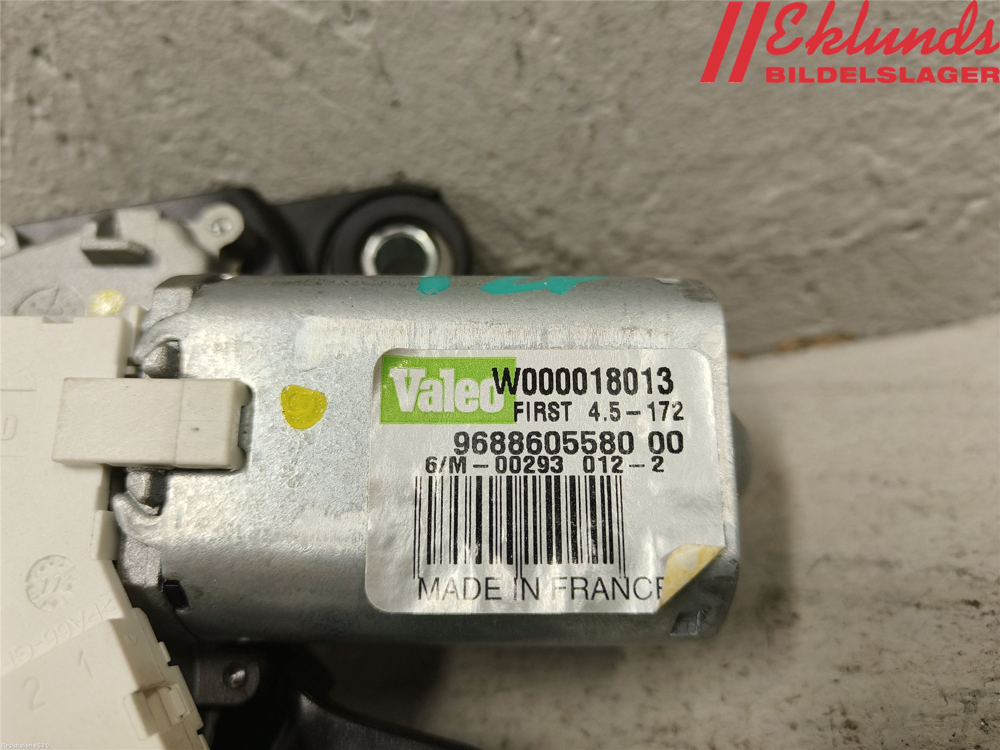 Peugeot 508 11-18 Torkarmotor Baklucka