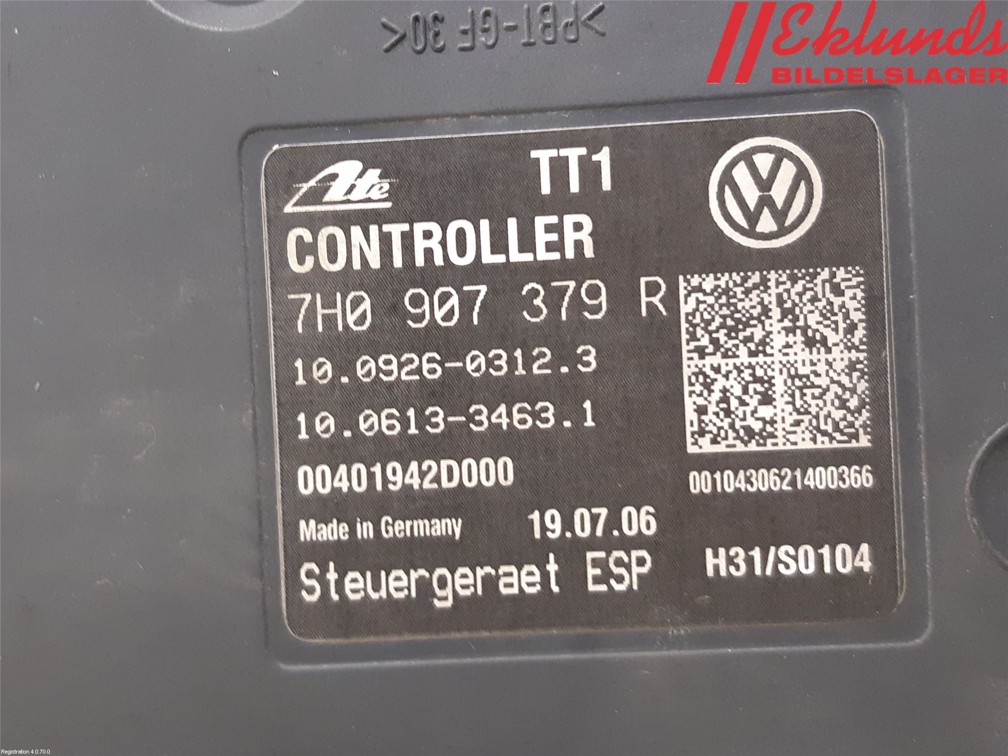 Volkswagen VW TRANSP/CARAVELLE (T5) 04-15 Abs Hydraulaggregat