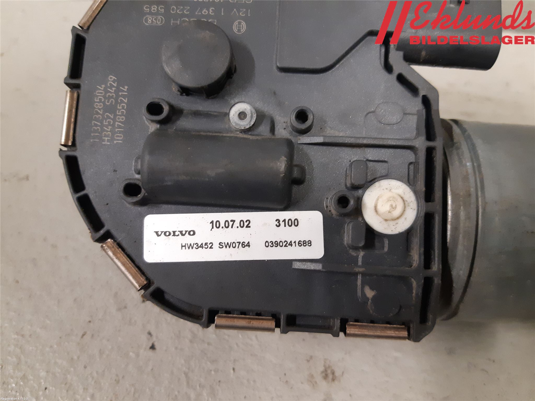 Volvo V50 08-12 Torkarmotor Vindruta