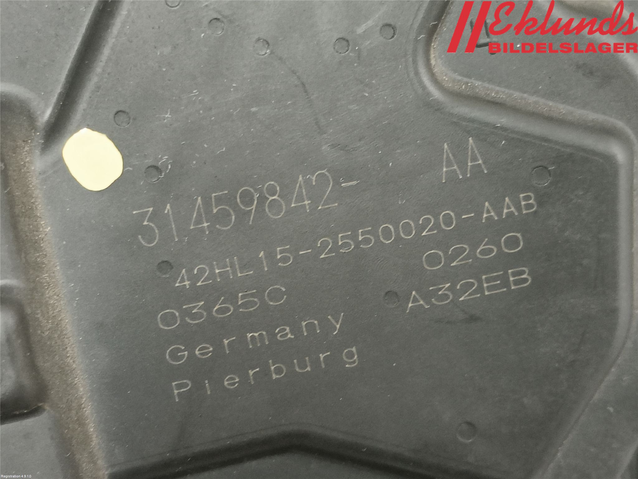 Volvo V60 19- Injspjällhus