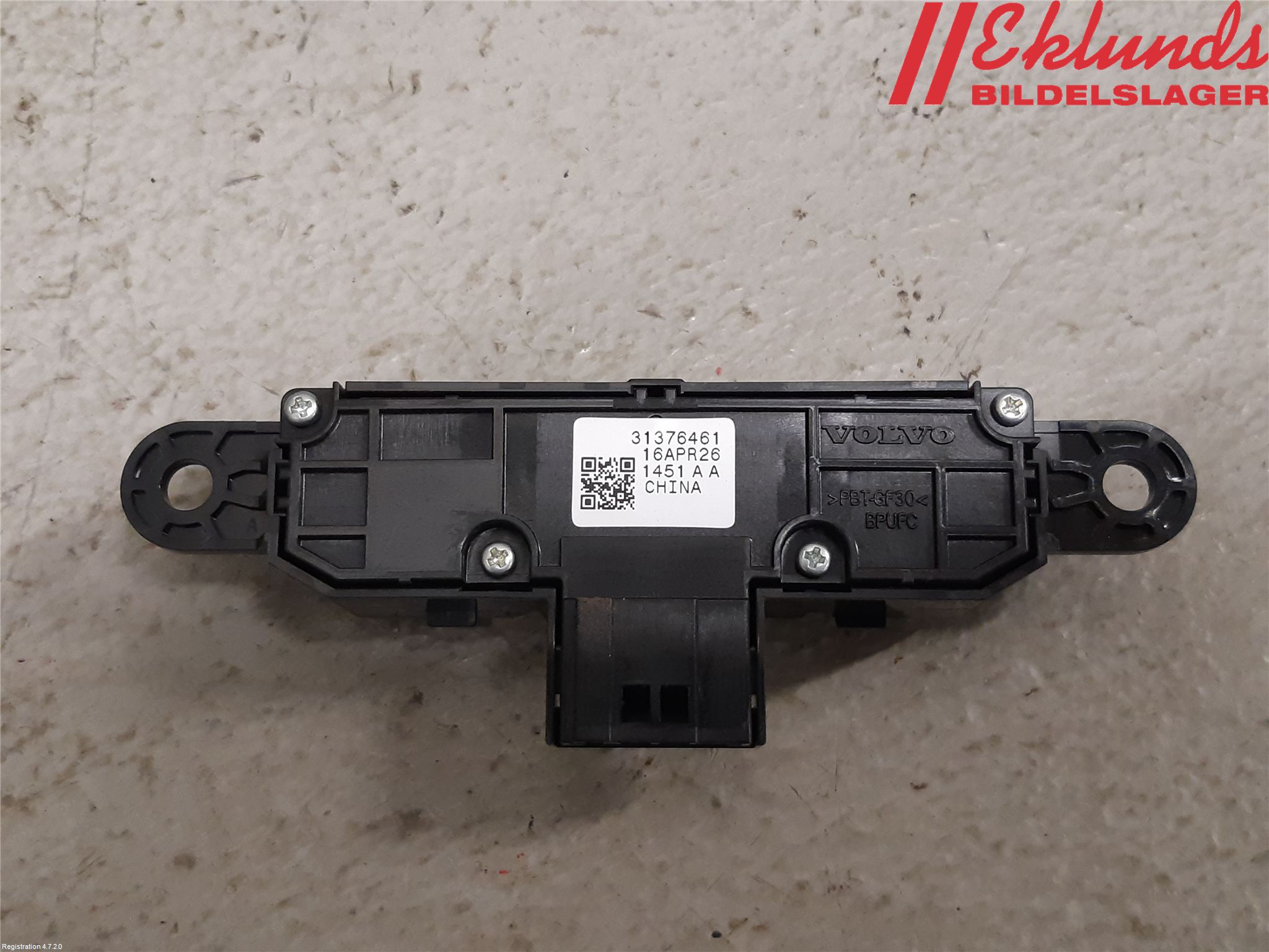 Volvo XC90/RECHARGE 16- Strömställare Stolminne