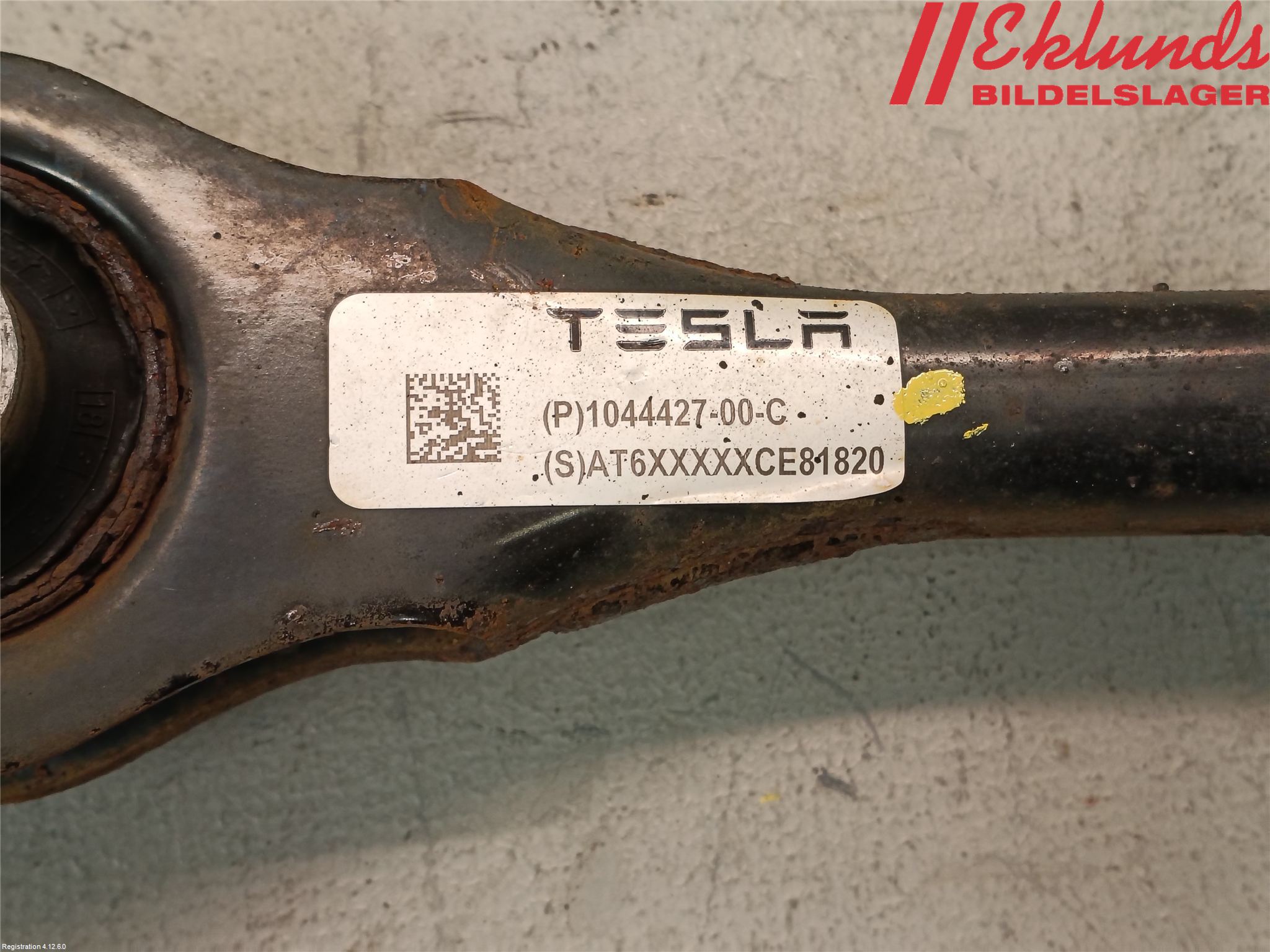 Tesla MODEL 3 17- Bärarm Bak Vänster