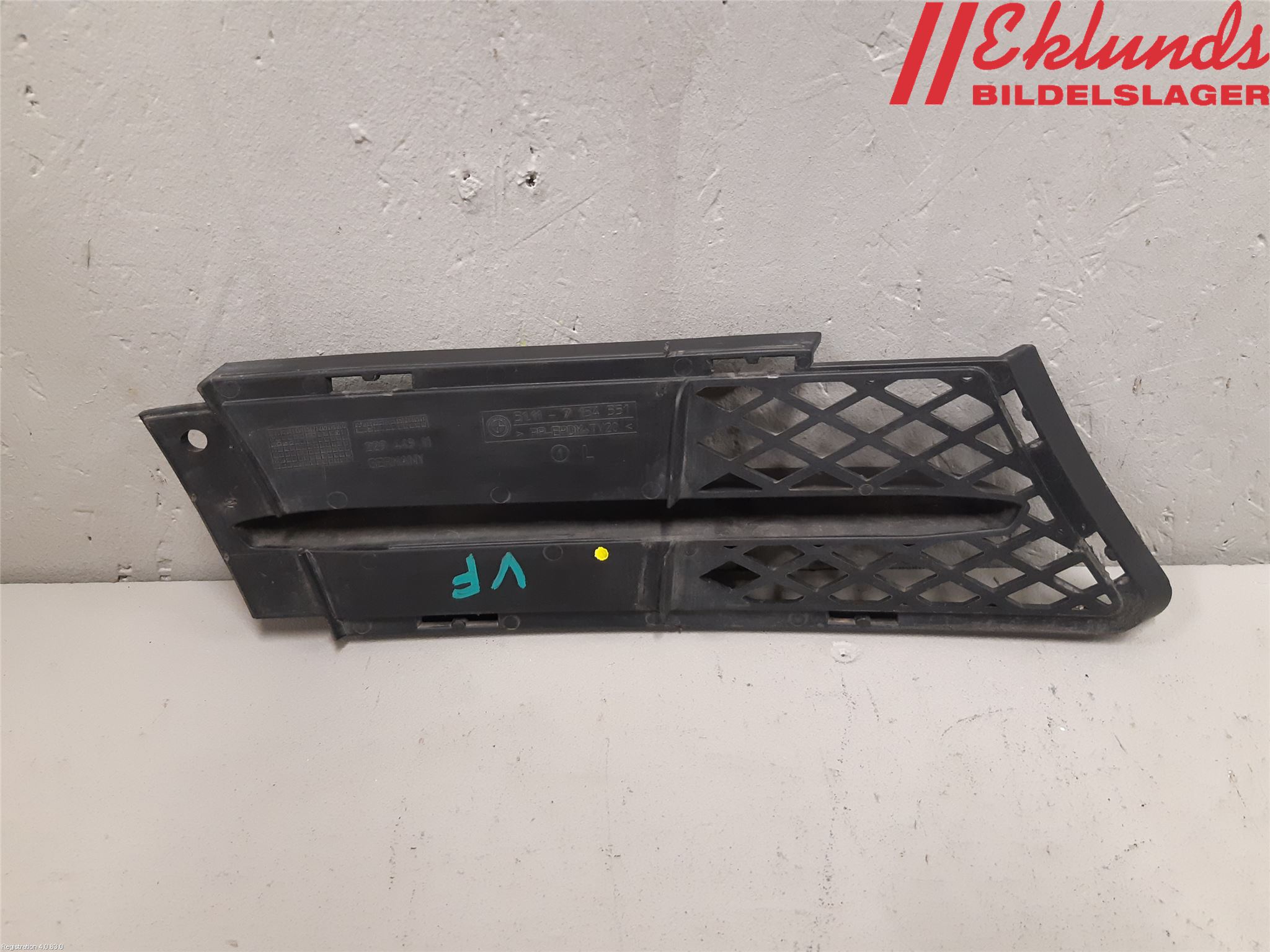 BMW 3 E90/91 SED/TOU 05-12 Stöt Utfyllnad-List-Grill