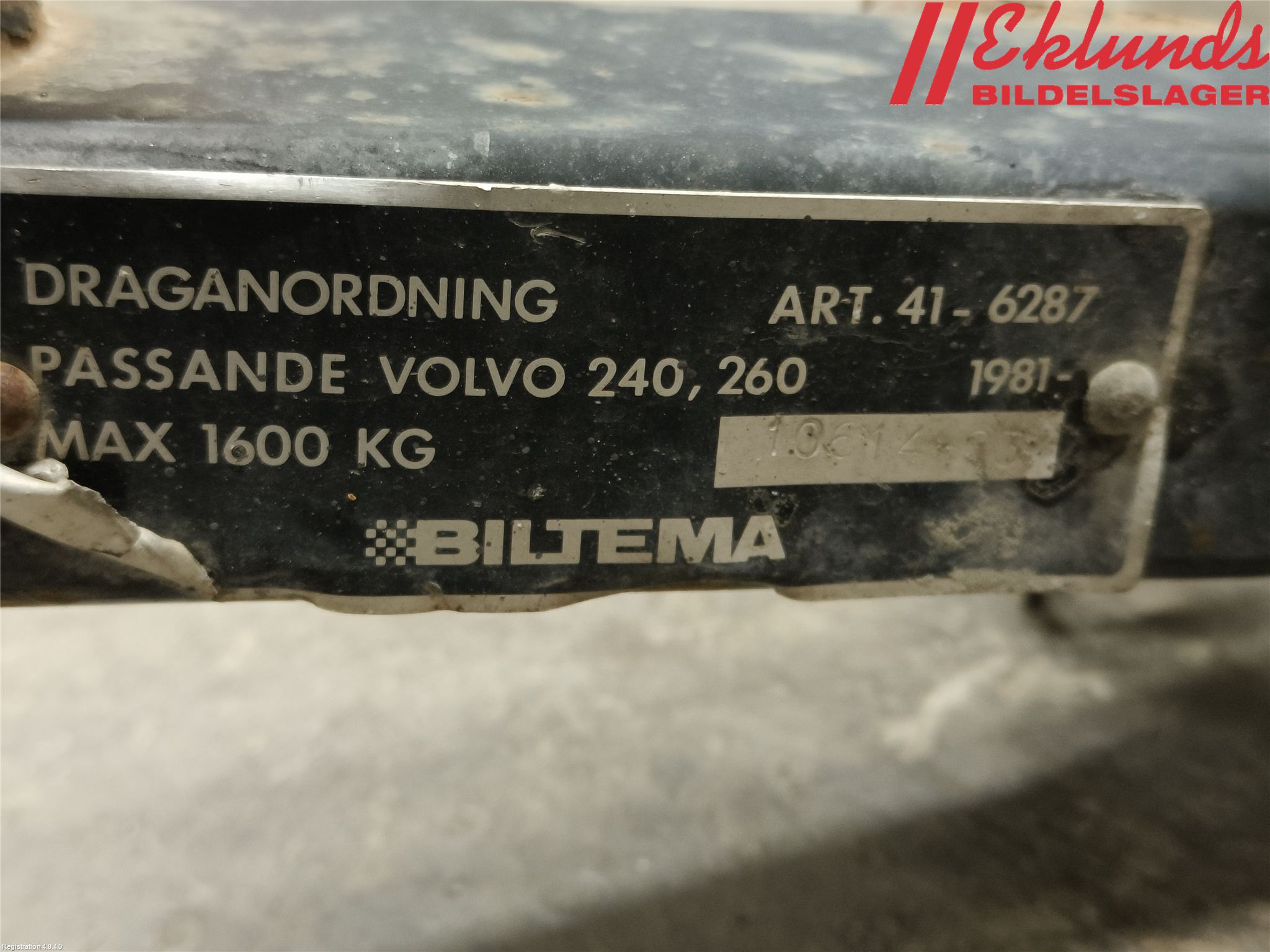 Volvo 260 75-78 Dragkrok