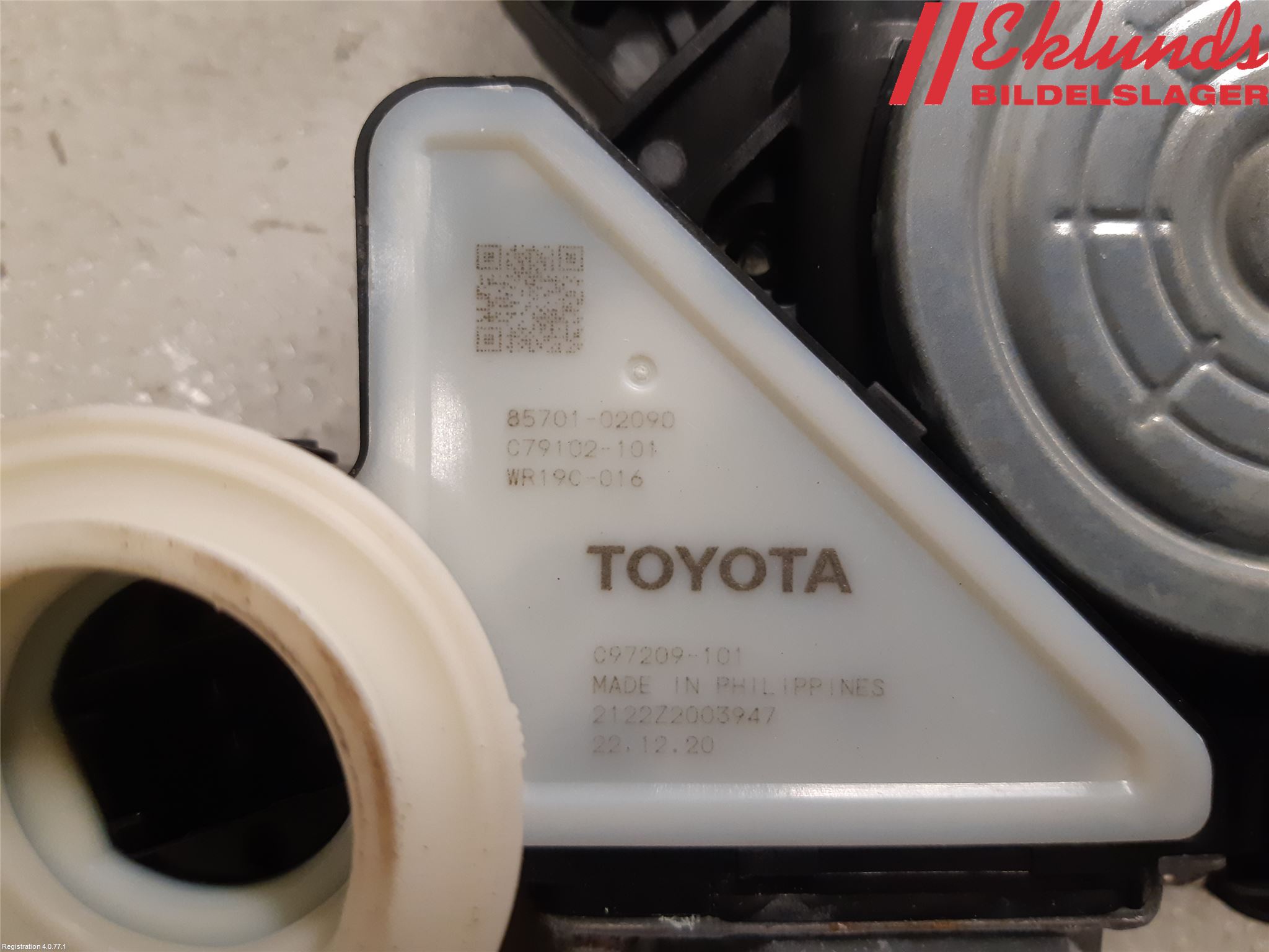 Toyota COROLLA 19- Fönsterhiss El Kompl