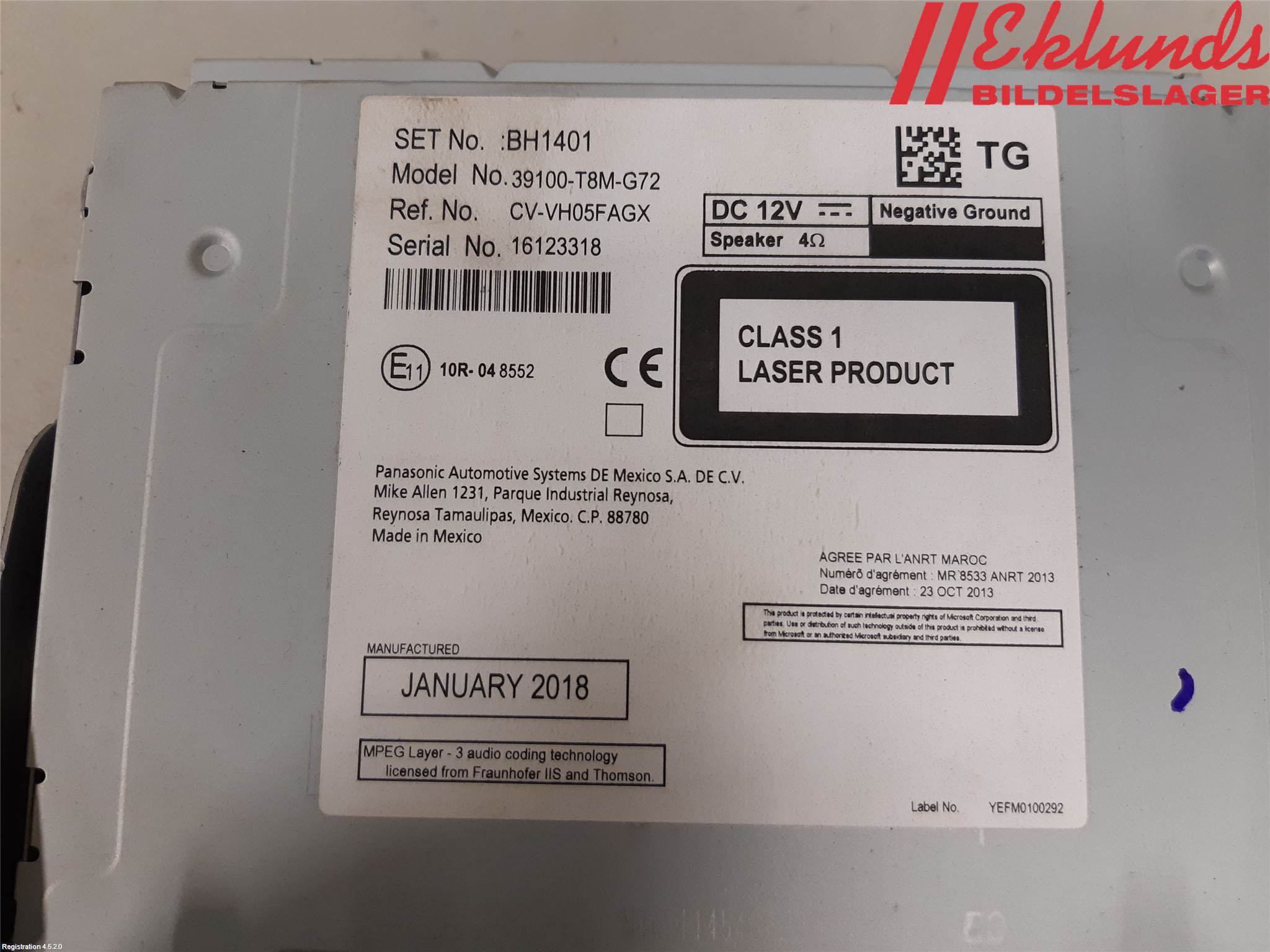 Honda HR-V 15-21 Cd Radio - Multimediapanel