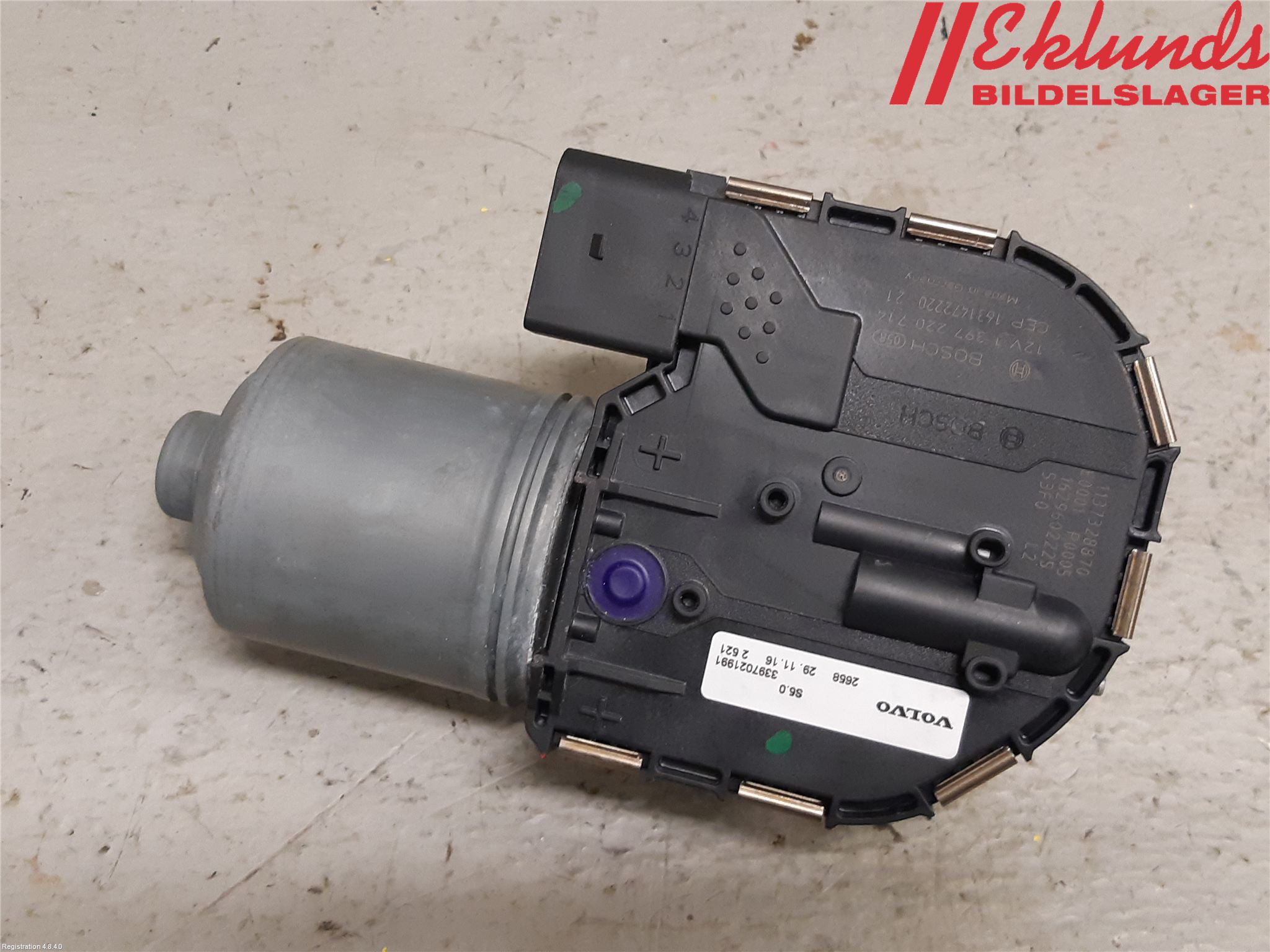 Volvo XC90/RECHARGE 16- Torkarmotor Vindruta