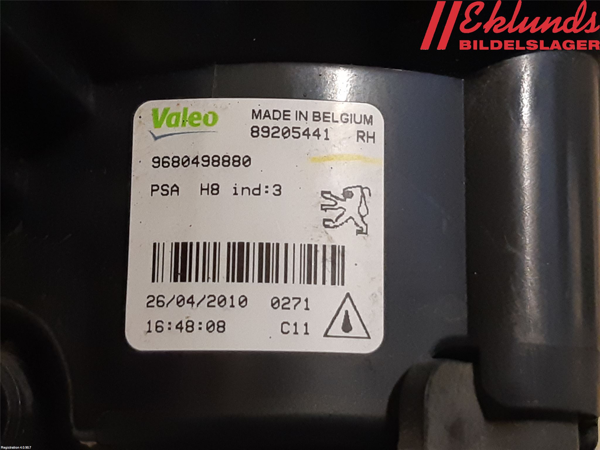 Peugeot 308 08-13 Dimljus-Varselljus Fram