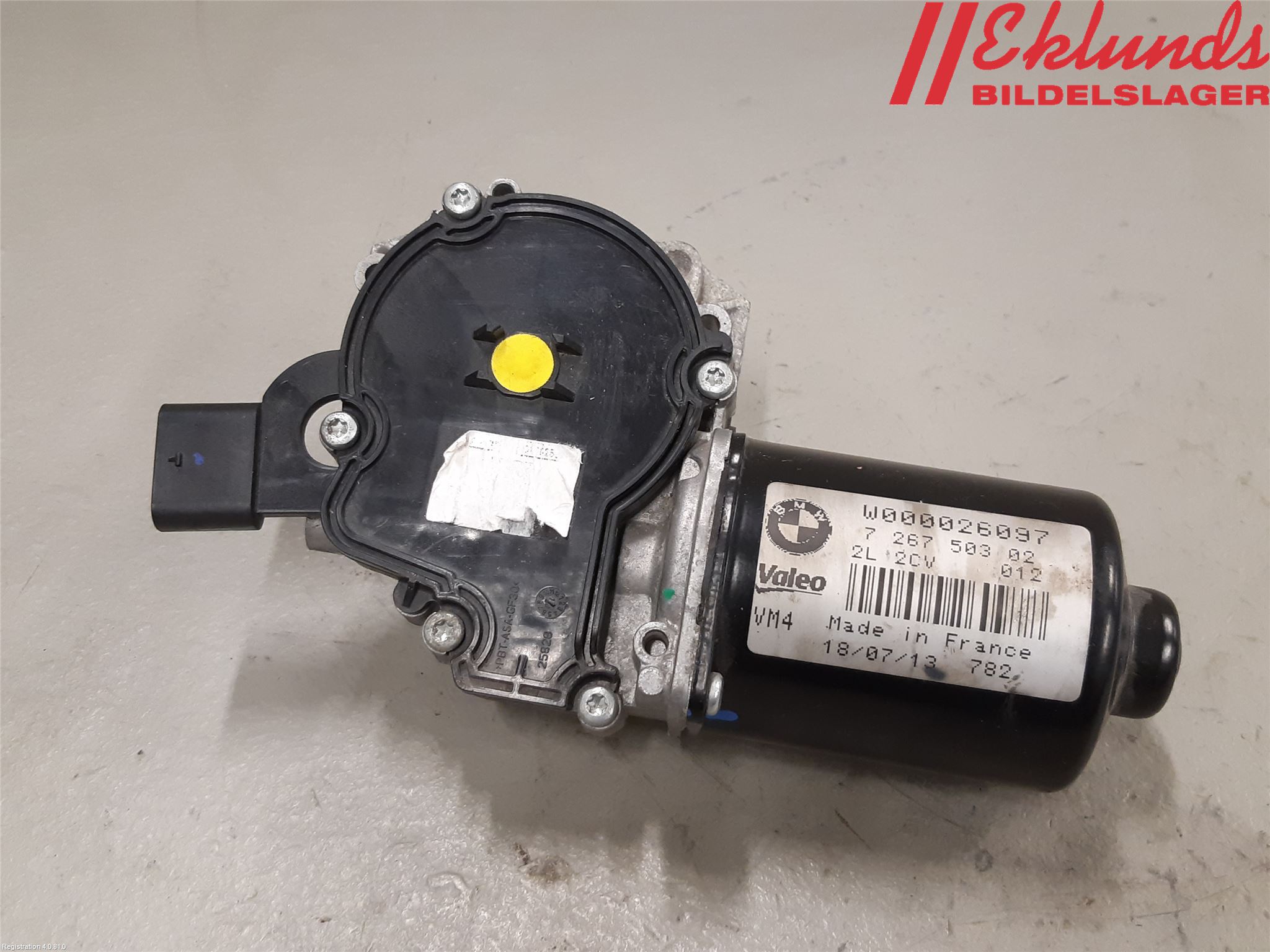 BMW 3 F30/F31/F80 12-19 Torkarmotor Vindruta