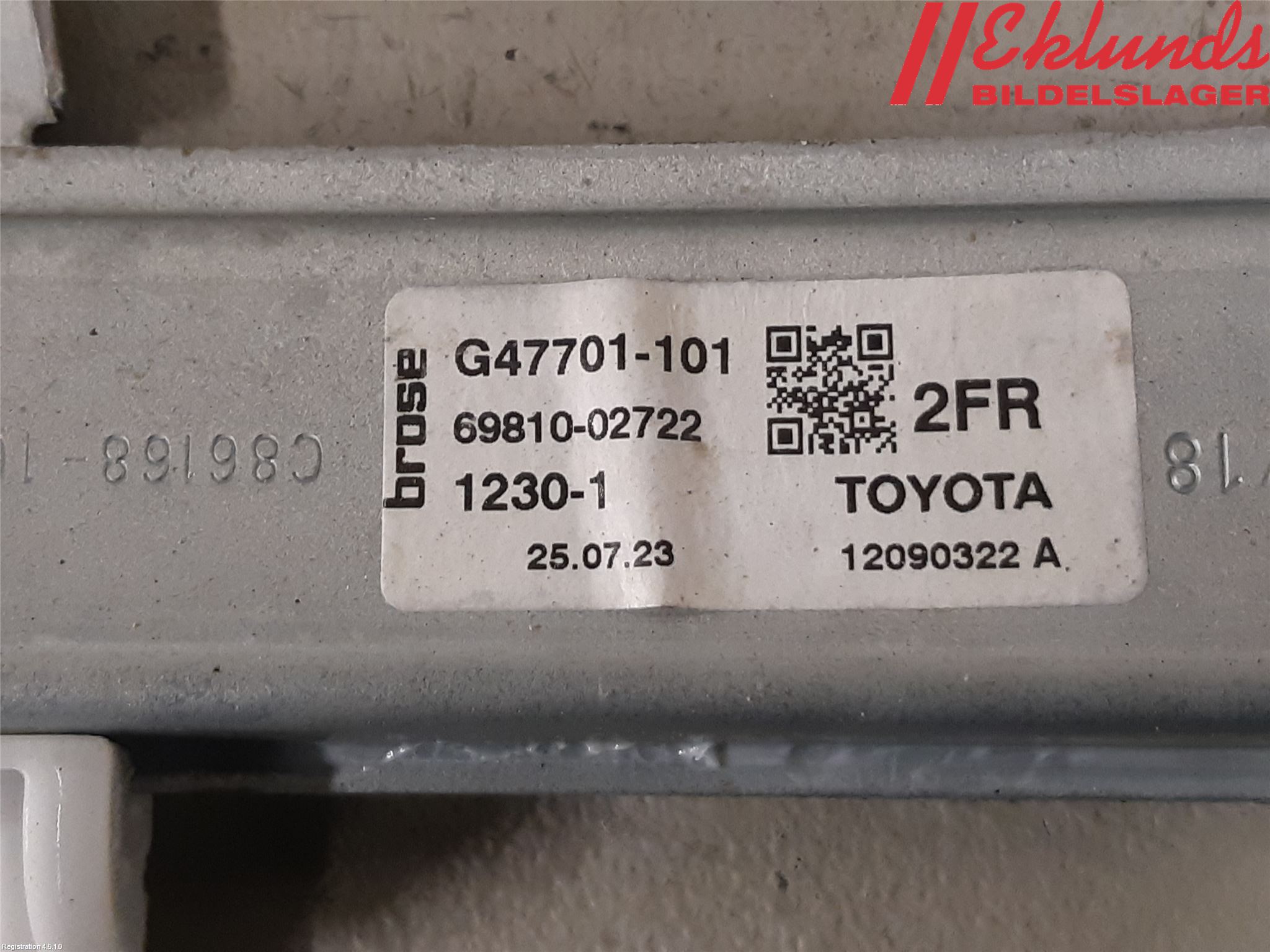Toyota COROLLA 19- Fönsterhiss El Kompl