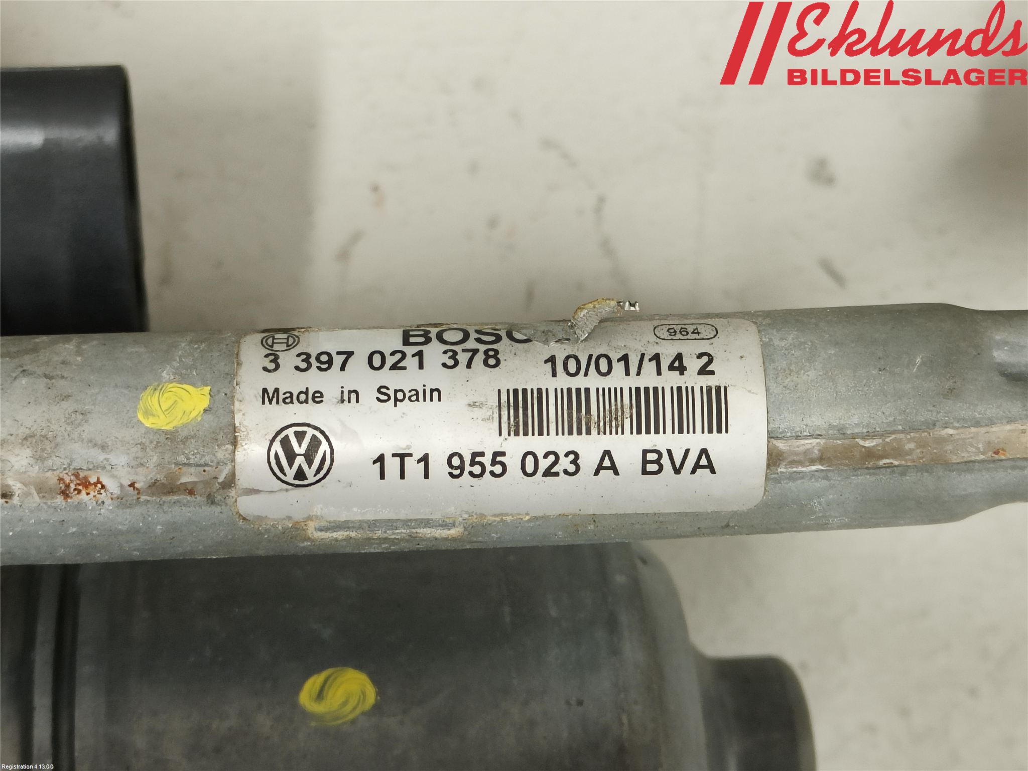 Volkswagen VW CADDY 11-15 Torkarmekanism Vindruta