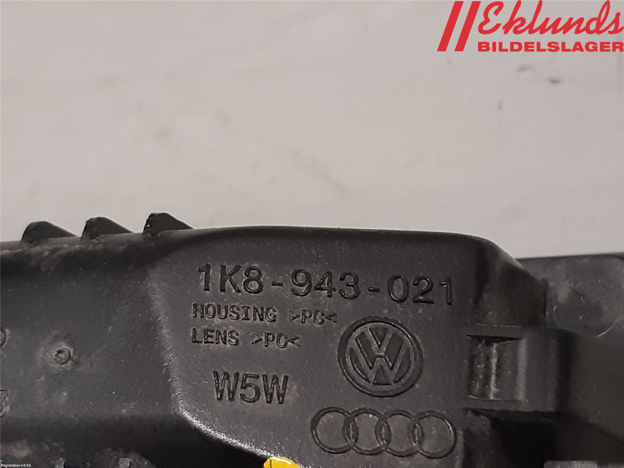 Volkswagen VW POLO 10-17 Skylt Belysning