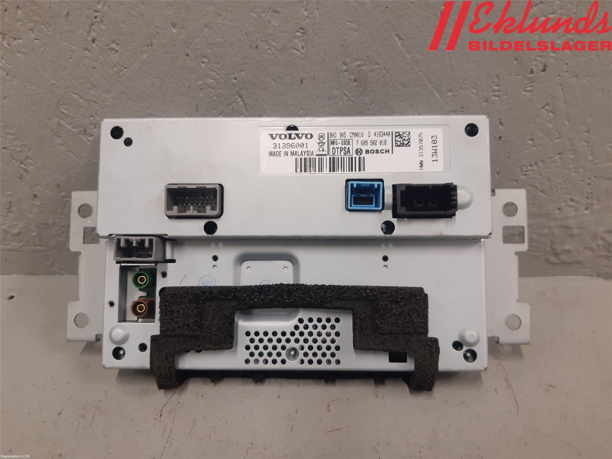 Volvo V60 11-13 Cd Radio - Multimediapanel