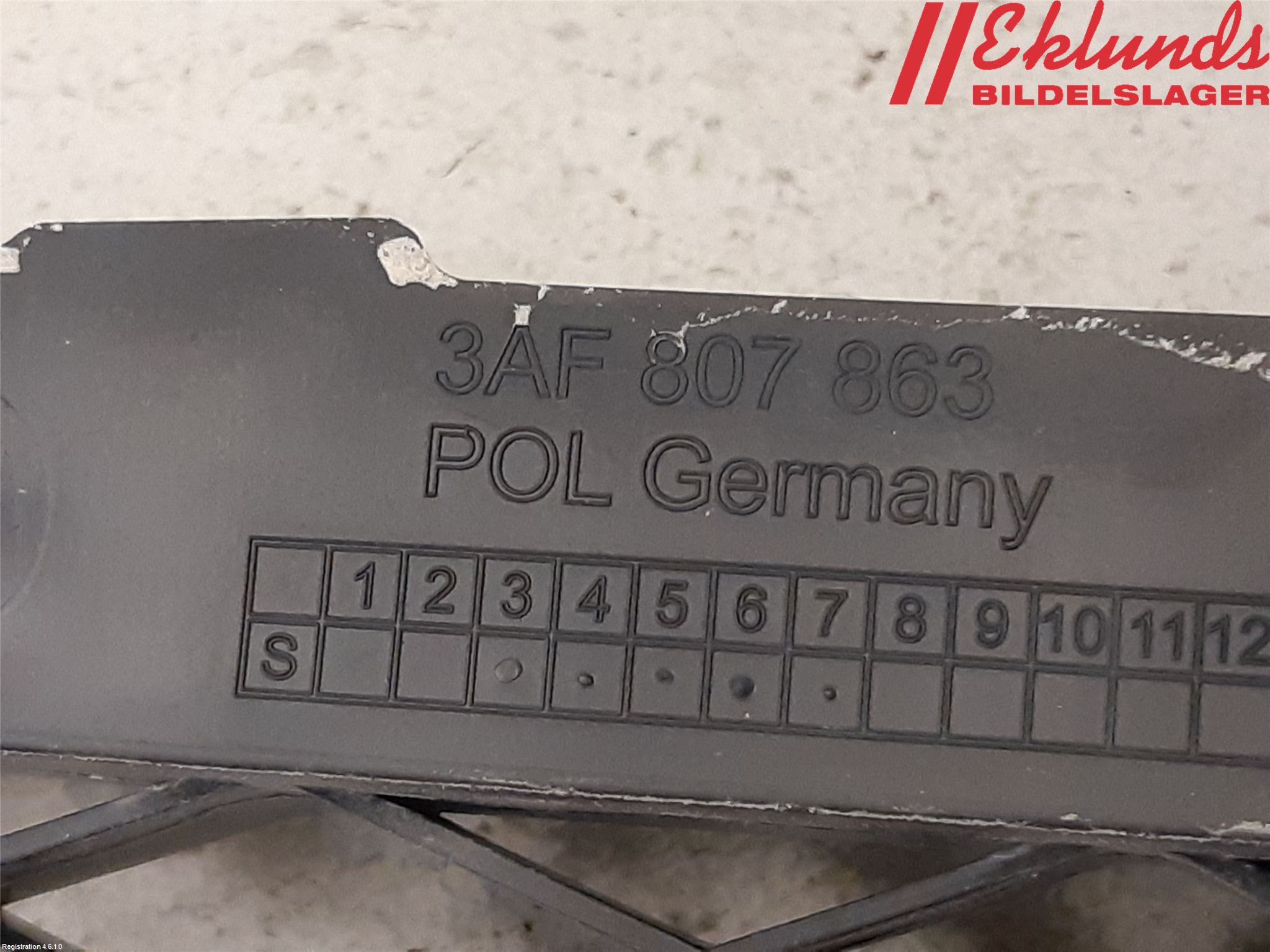 Volkswagen VW PASSAT 11-14 Stötfångare Deformelement Bak