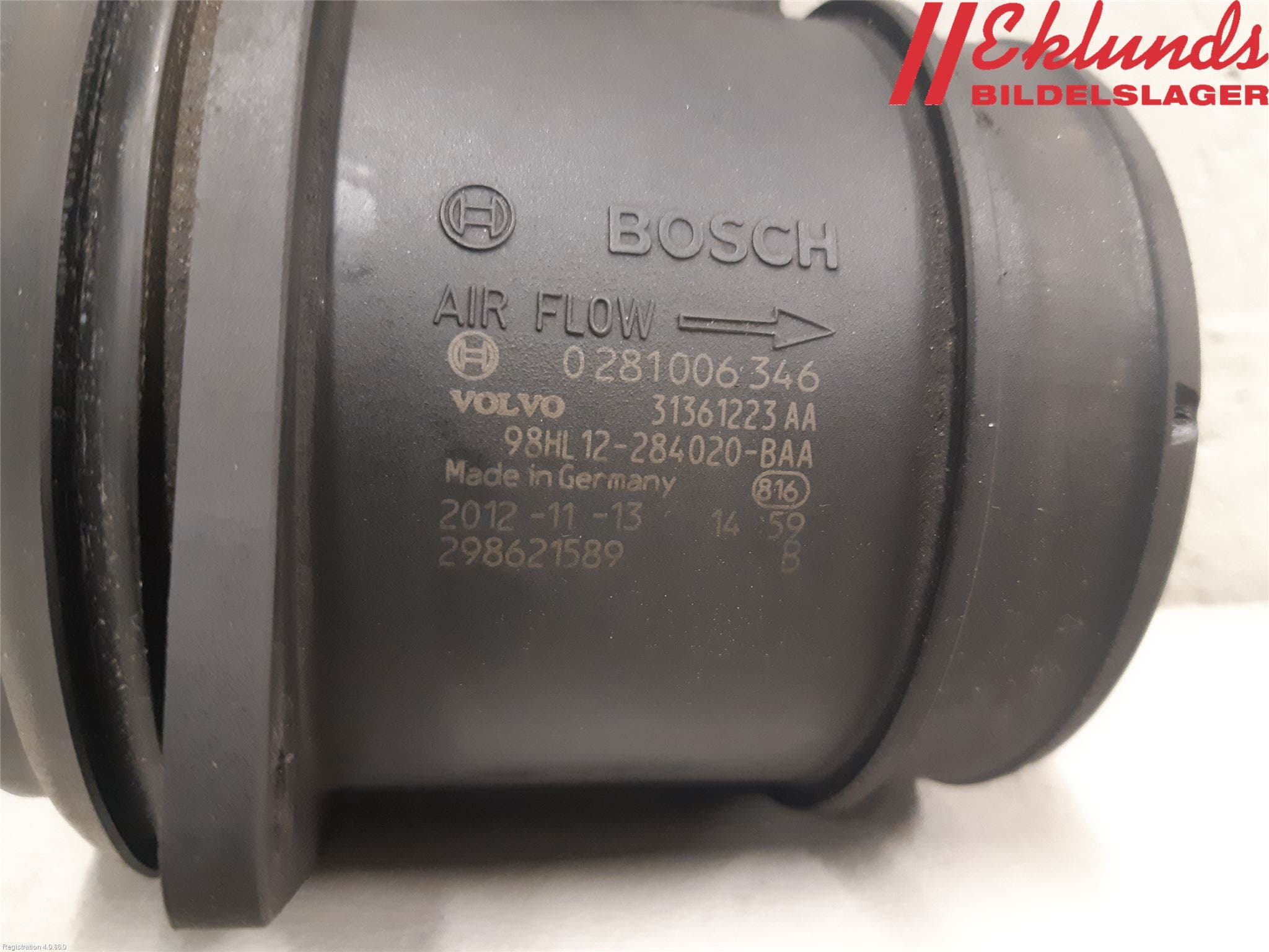 Volvo XC60 09-13 Injluftmassamätare