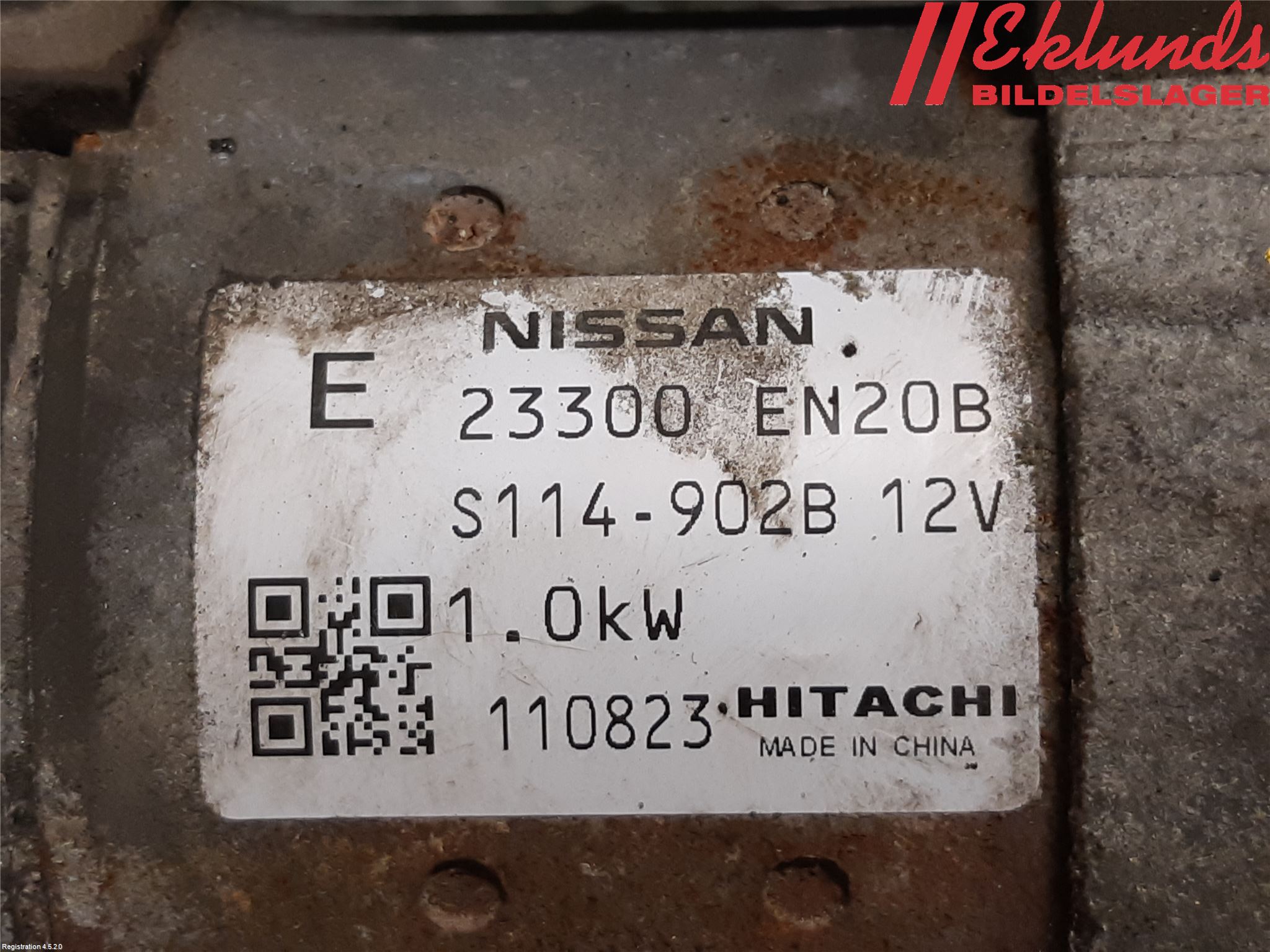 Nissan QASHQAI 10-14 Startmotor