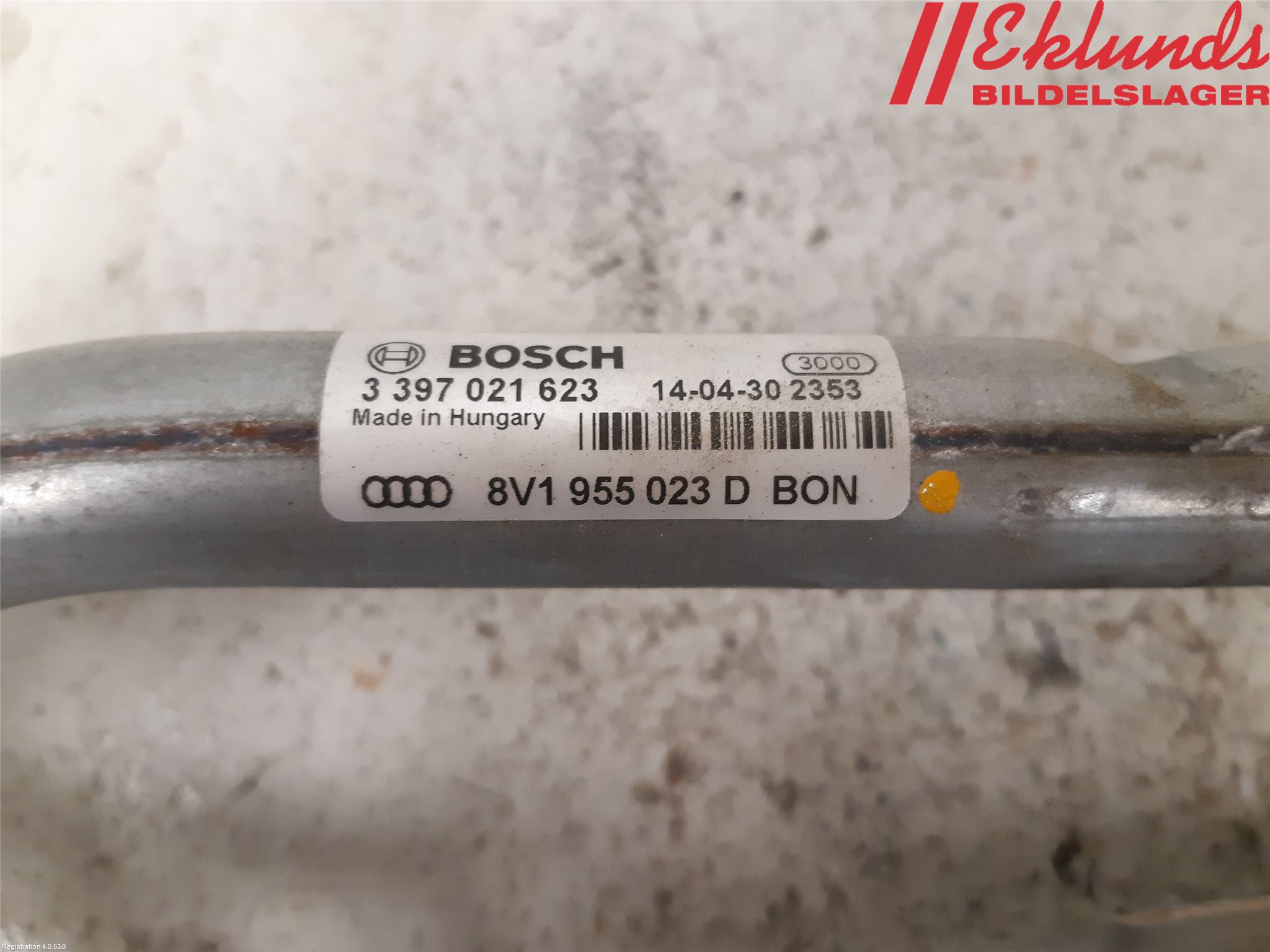 Audi A3/S3 8V 13-20 Torkarmekanism Vindruta