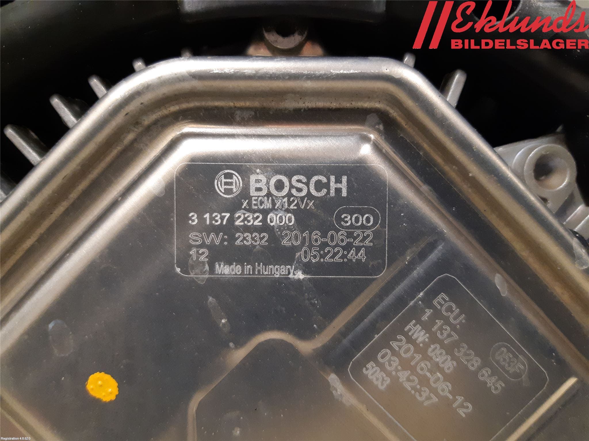 Mercedes-Benz MB E-KLASS (W213) 16-23 Kylfläkt El