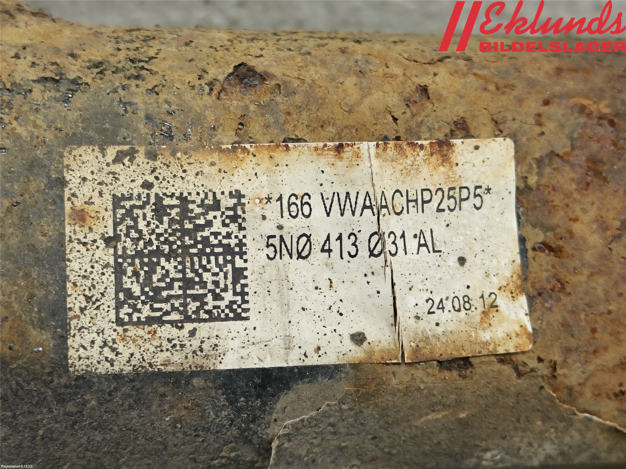 Volkswagen VW TIGUAN 07-16 Fjäderben Fram Vänster