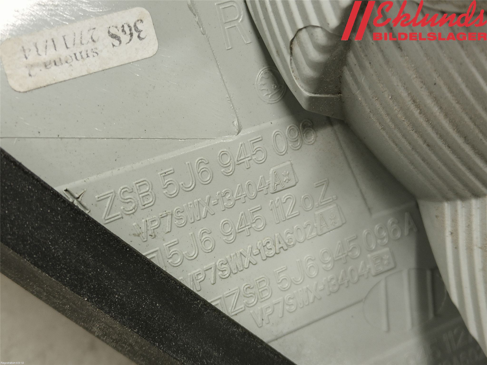 Skoda FABIA 15-21 Bakljus Höger