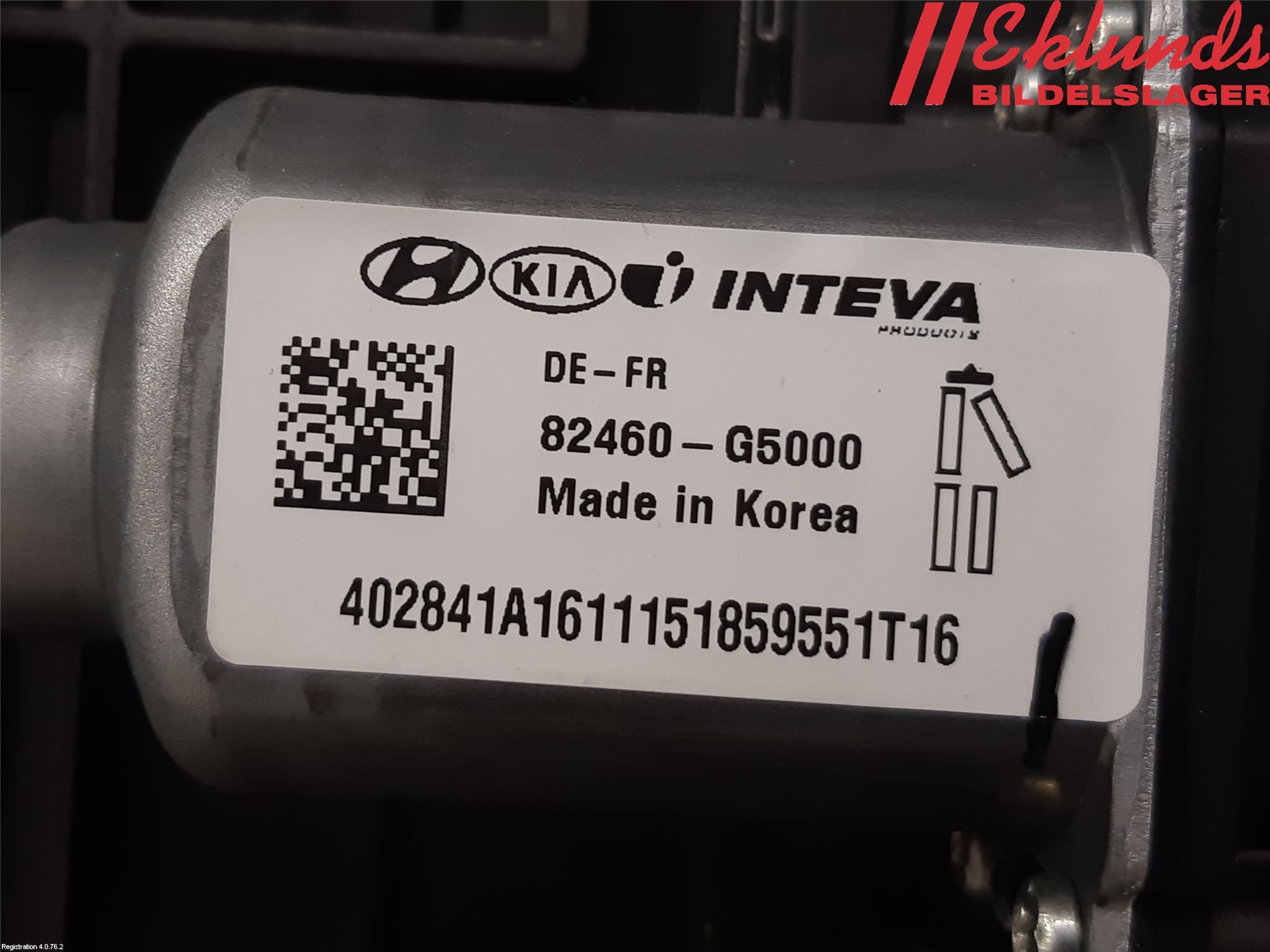 Kia NIRO (DE) 17-22 Fönsterhiss El Kompl