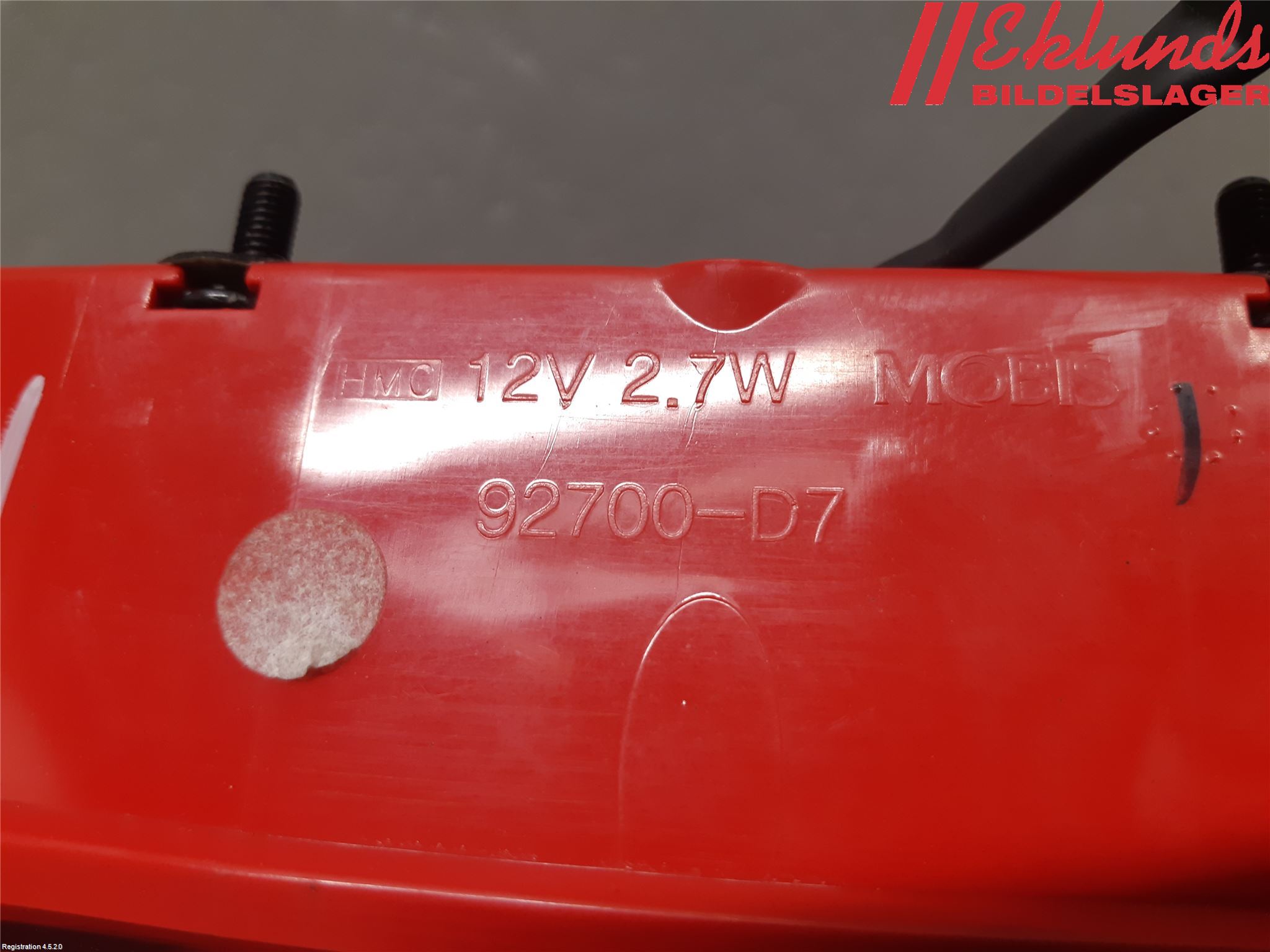 Hyundai TUCSON 05- Bromsljus Bakruta