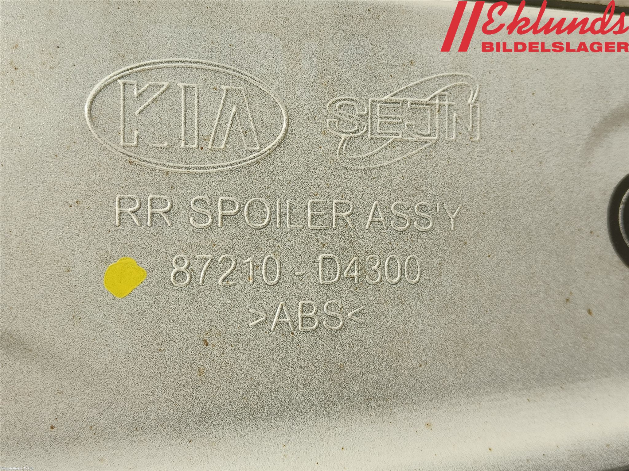 Kia OPTIMA 16-20 Spoiler Baklucka