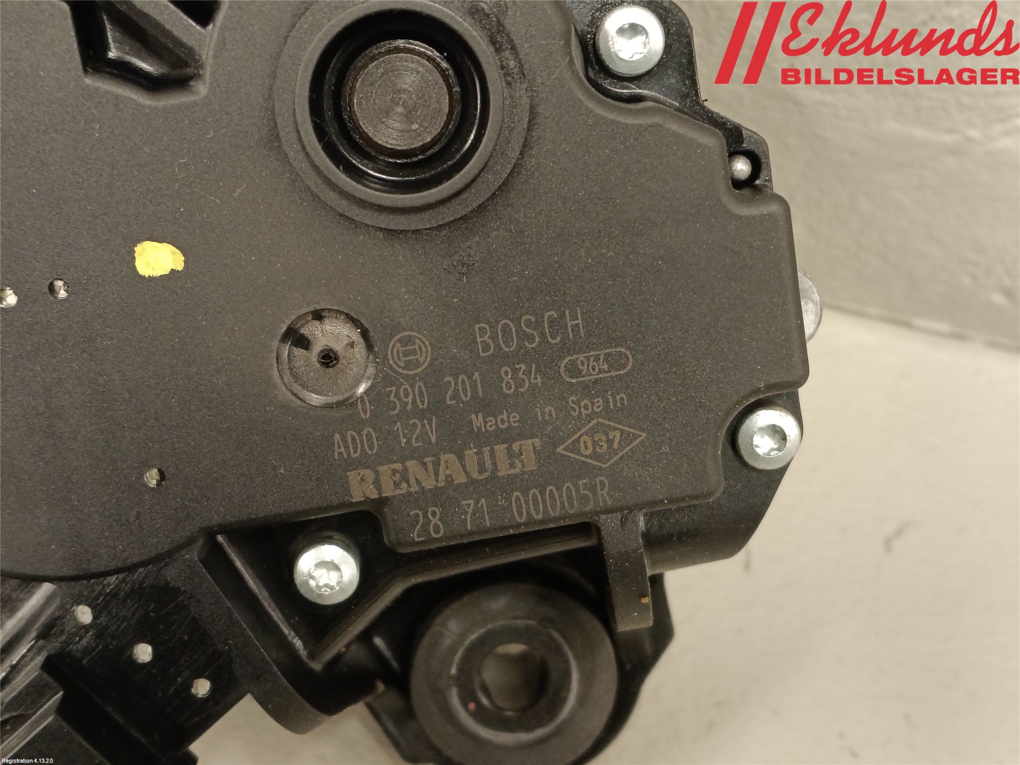 Renault LAGUNA III 08-10 Torkarmotor Baklucka