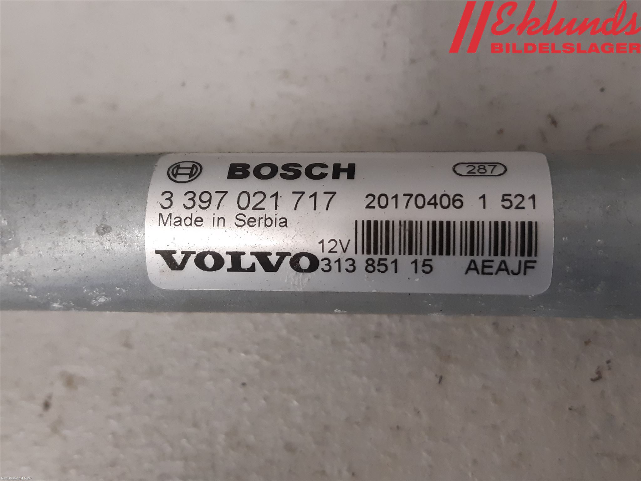 Volvo V90 17->> Torkarmekanism Vindruta