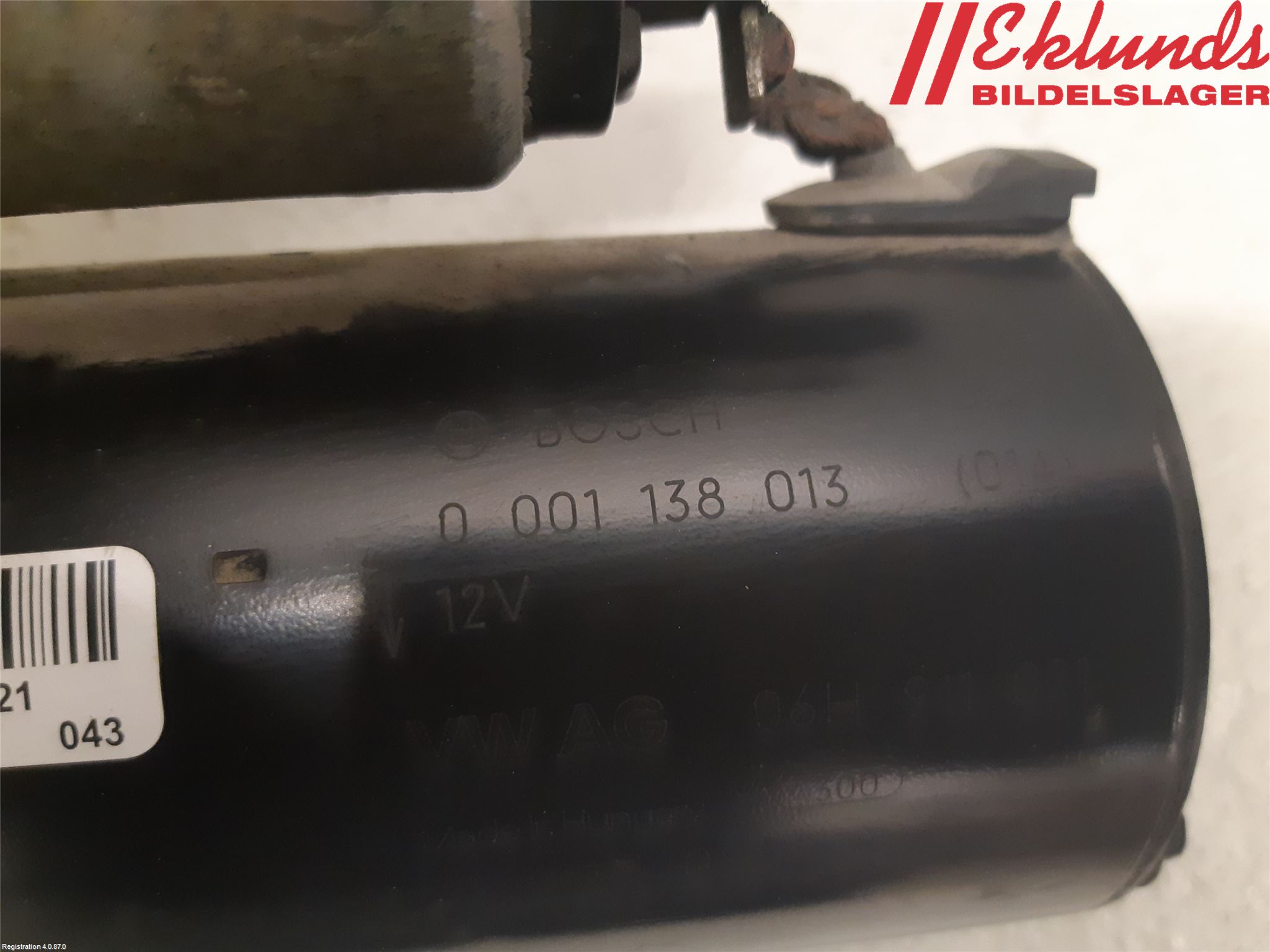 Audi A4/S4 08-11 Startmotor