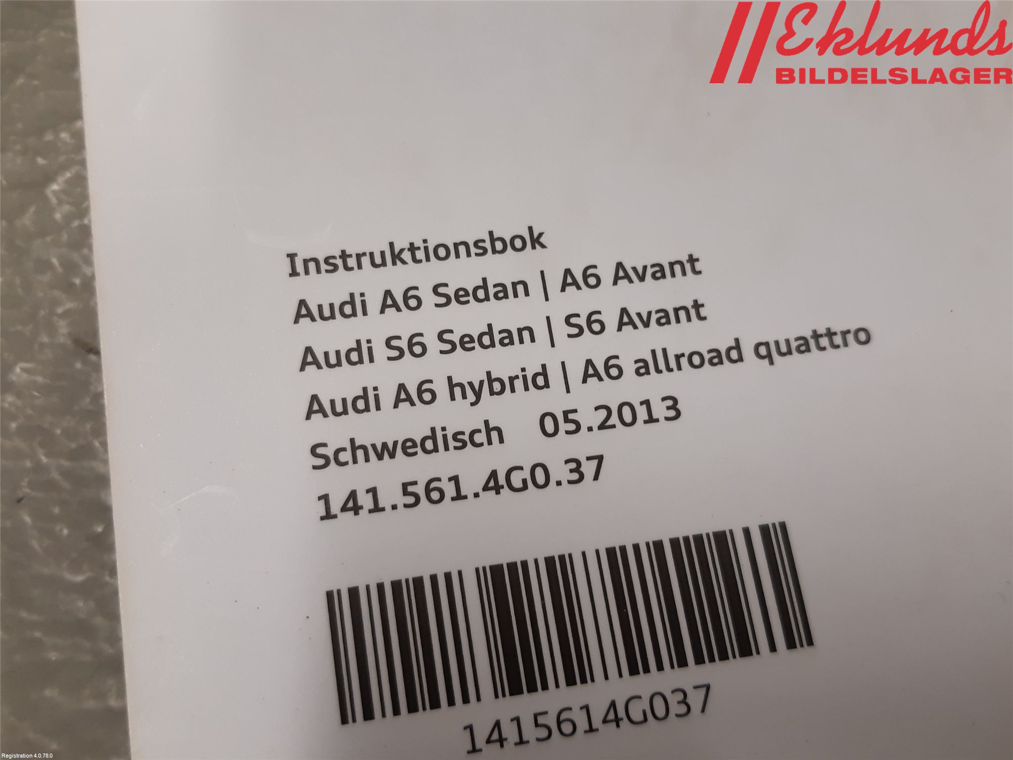Audi A6/S6 4G 11-18 Instruktionsbok