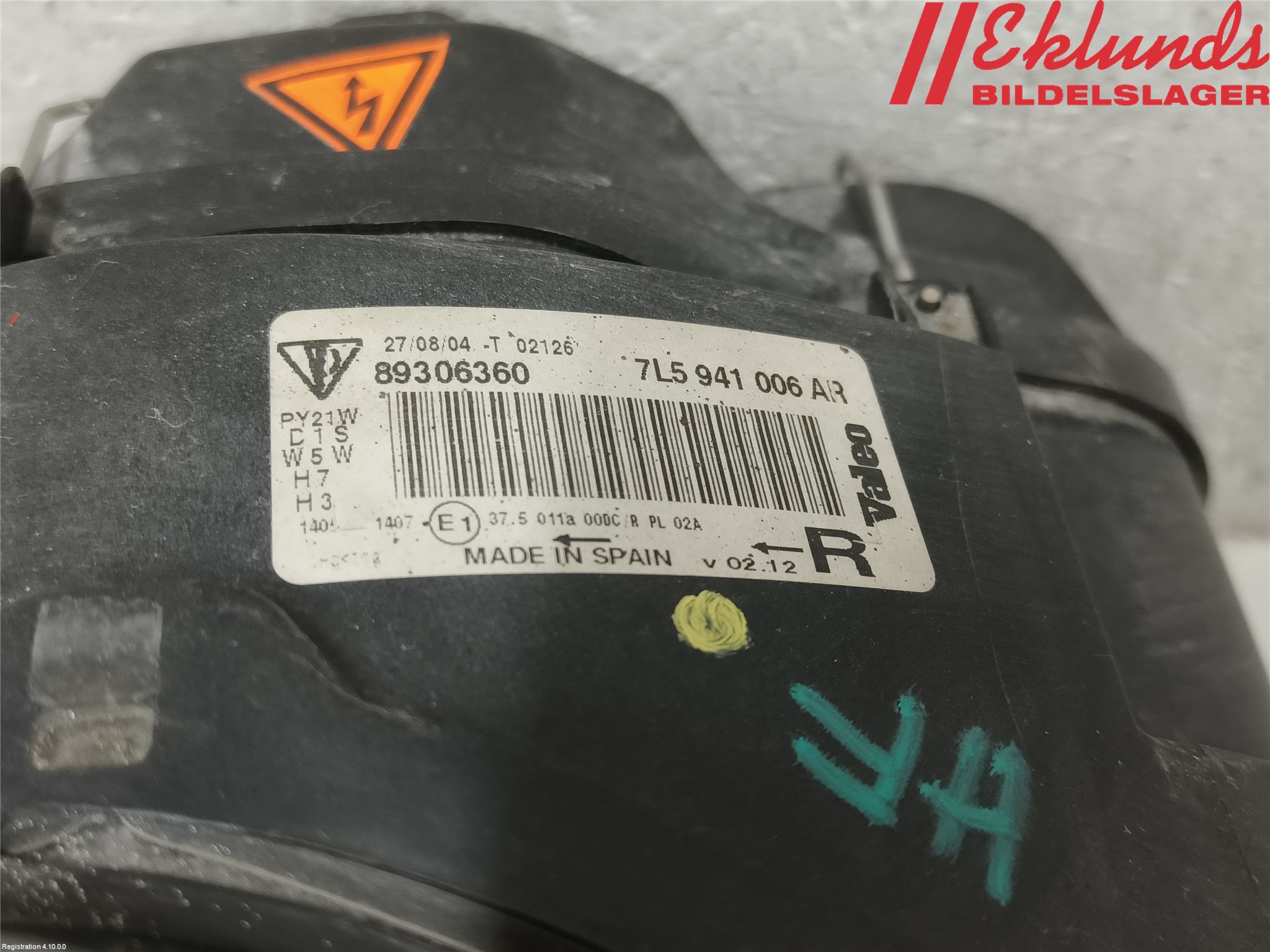 Porsche CAYENNE 03- Strålkastare Höger