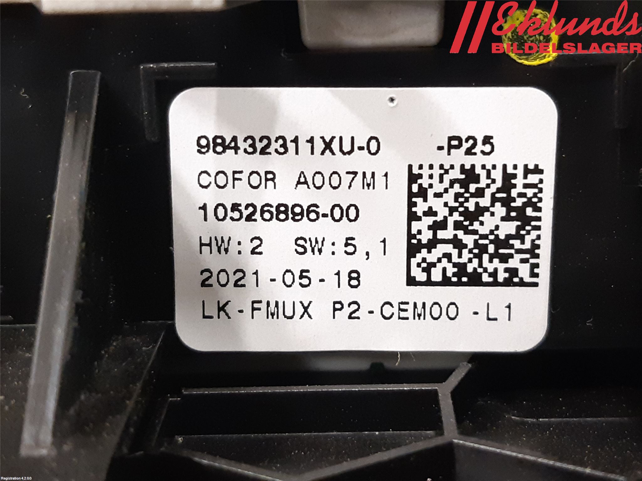 Peugeot 2008/E-2008 20- Strömställare Multifunktion