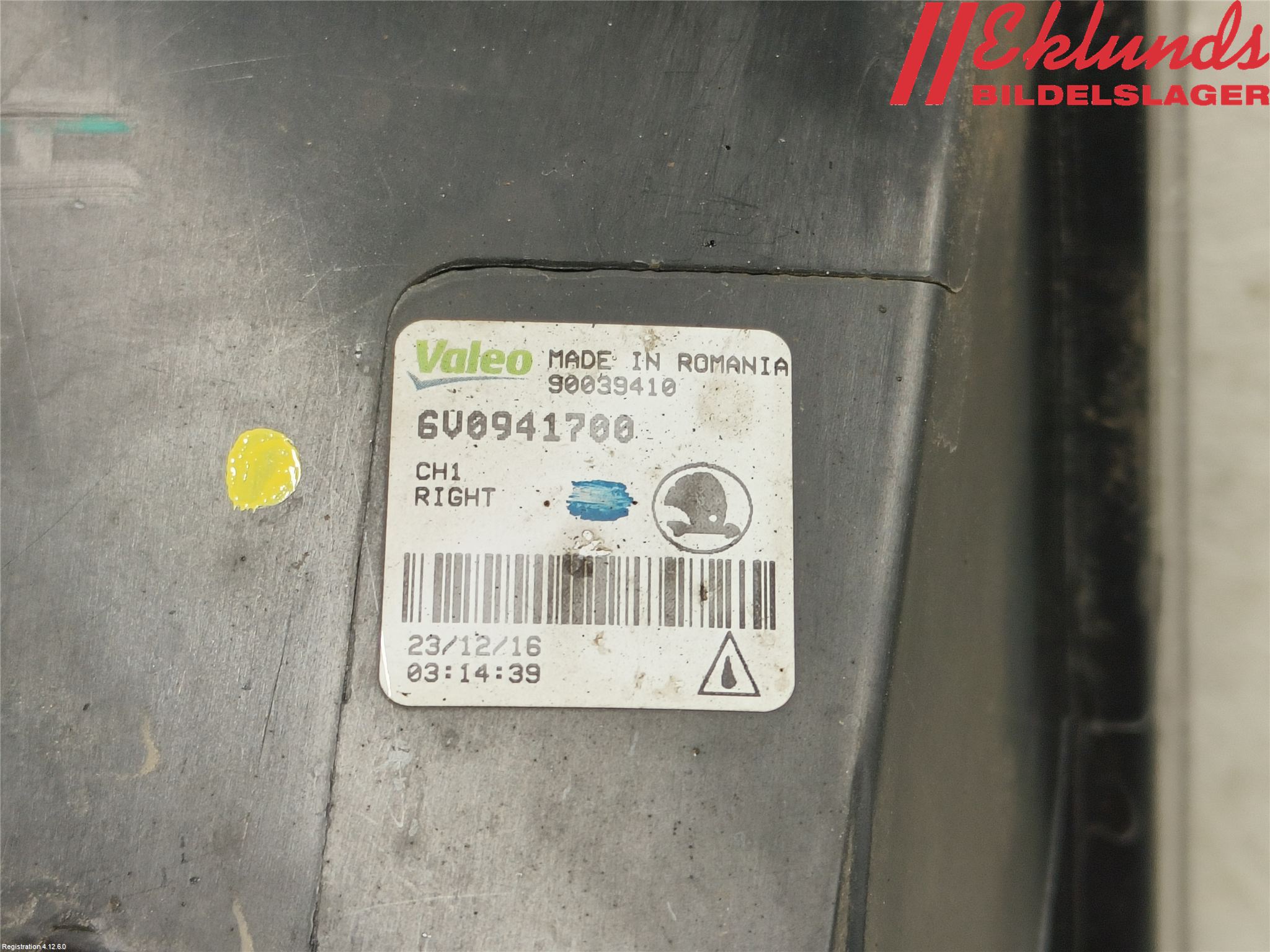 Skoda FABIA 15-21 Dimljus-Varselljus Fram