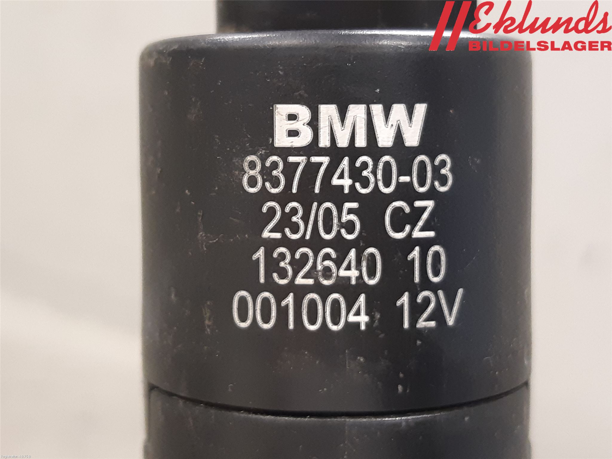 BMW 3 E90/91 SED/TOU 05-12 Spolarpump Högtryck