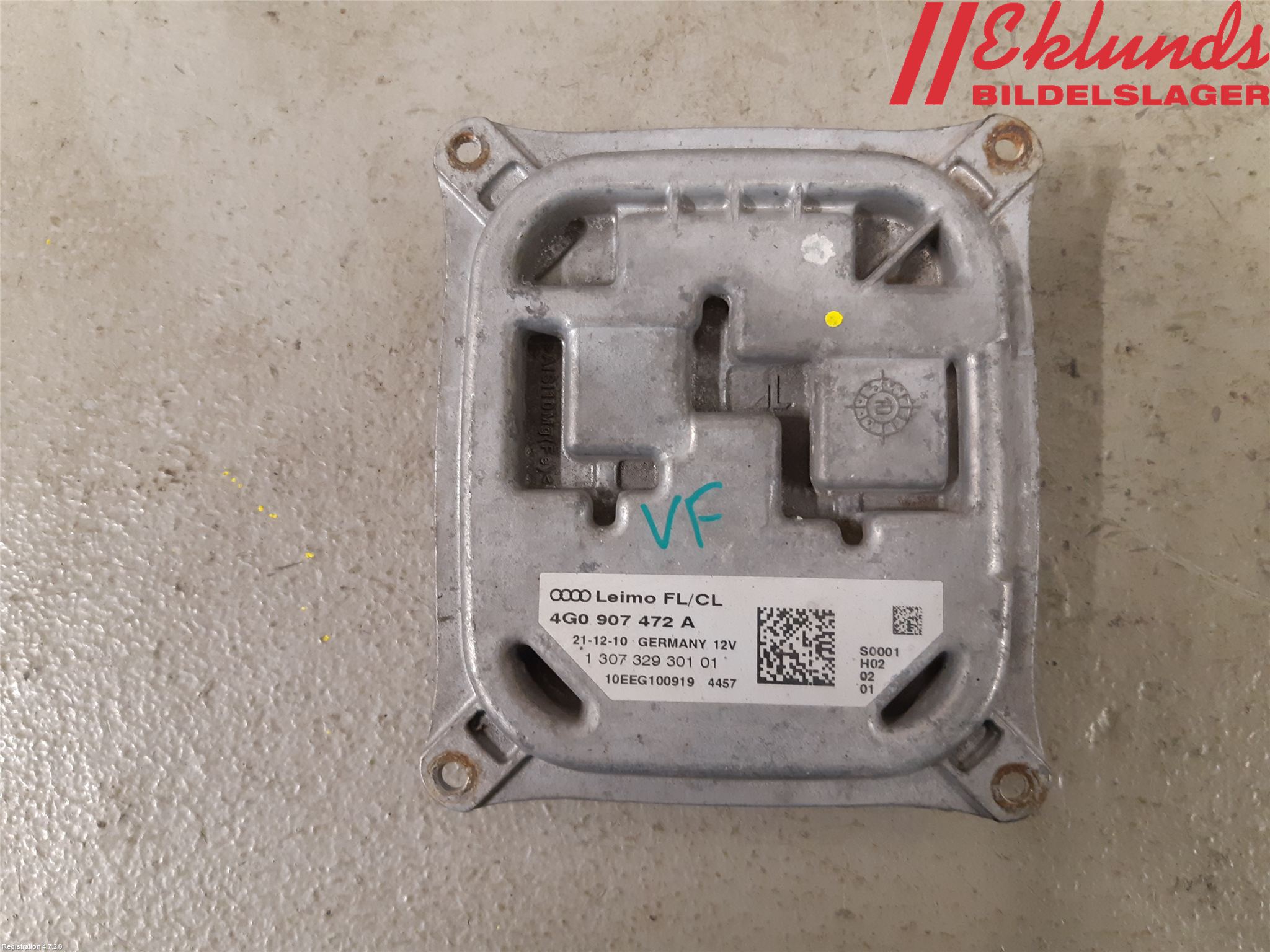 Audi A7/S7 4G 11-17 Styrenhet Strålkastare