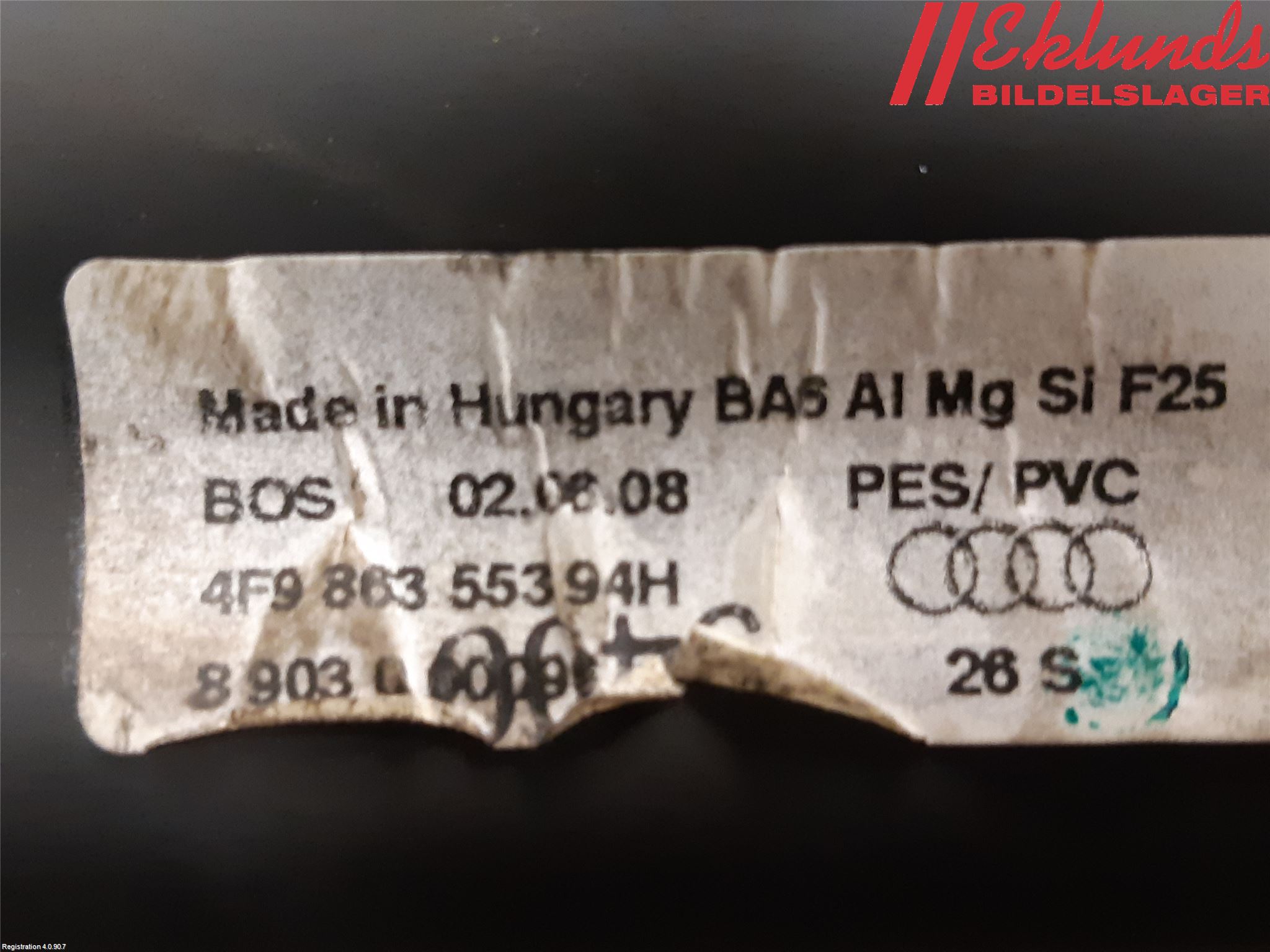 Audi A6/S6     05-11 Insynskydd