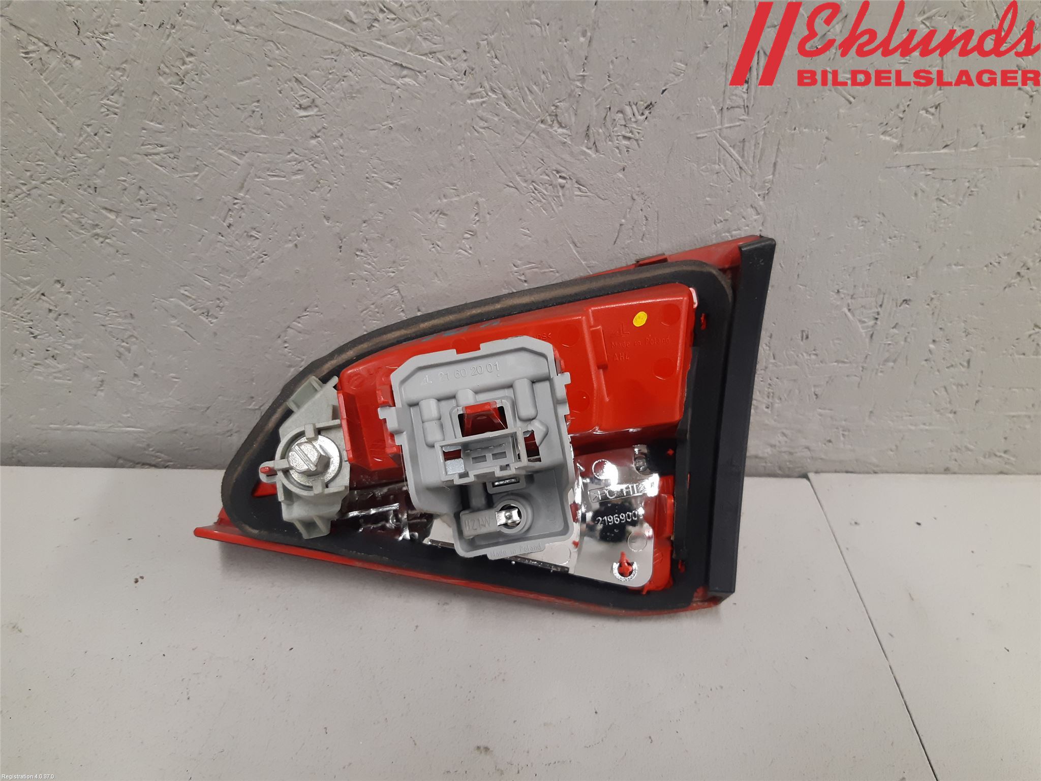 Audi A4/S4 08-11 Bakljus Lucka Vä