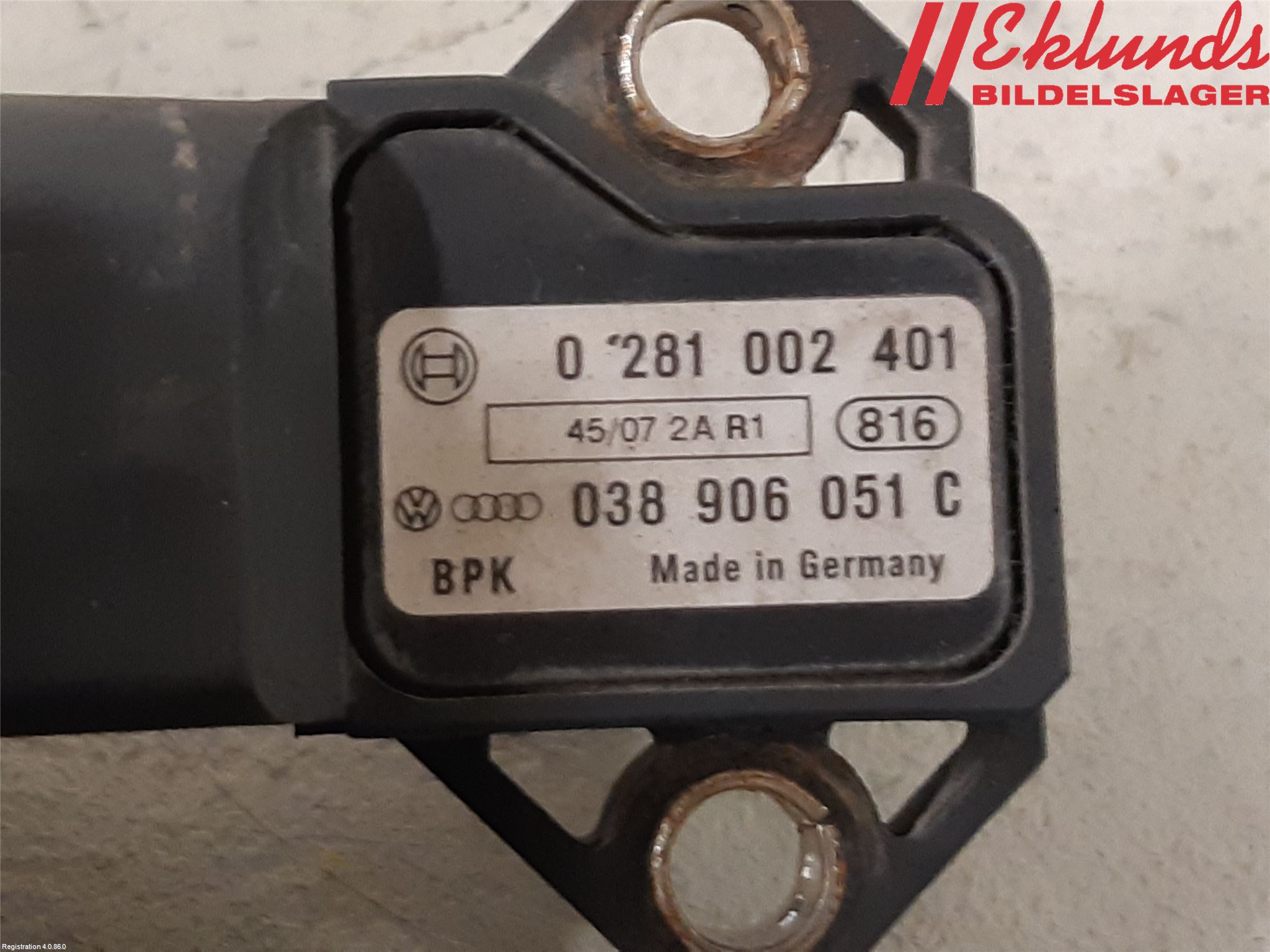 Audi A3/S3 05-13 Givare Laddluftstryck