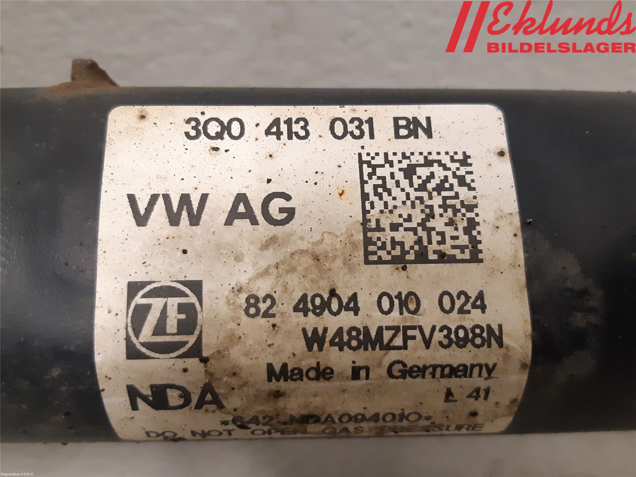 Volkswagen VW PASSAT 15-19 Fjäderben Fram Höger