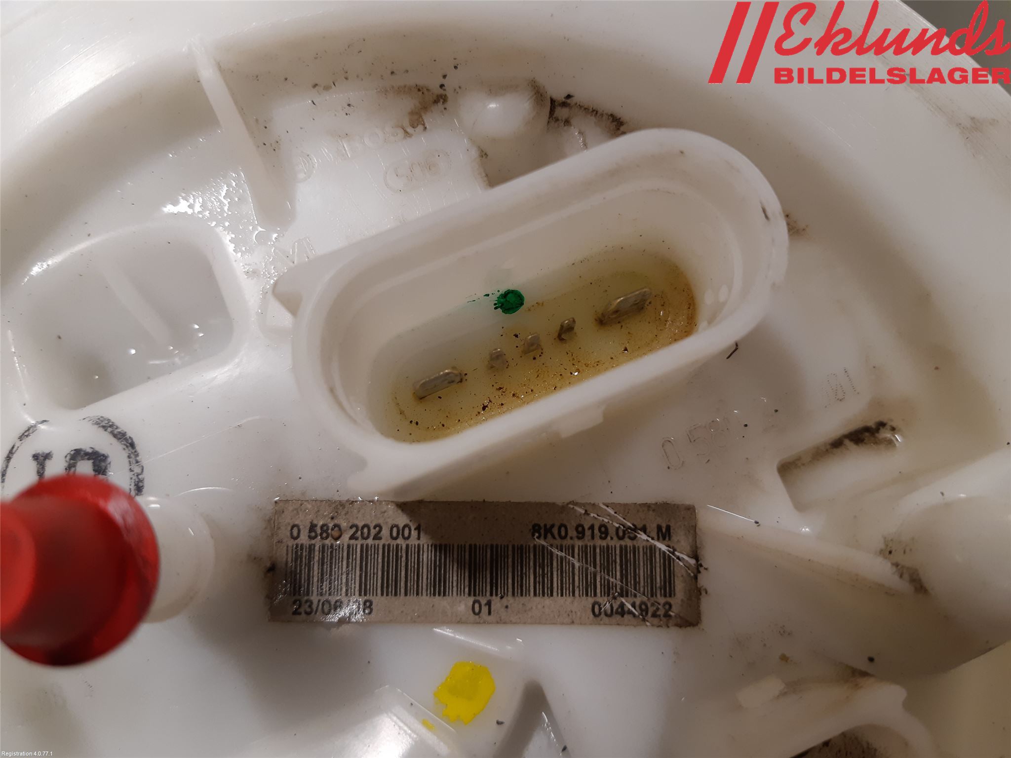 Audi A4/S4 08-11 Bränslepump El